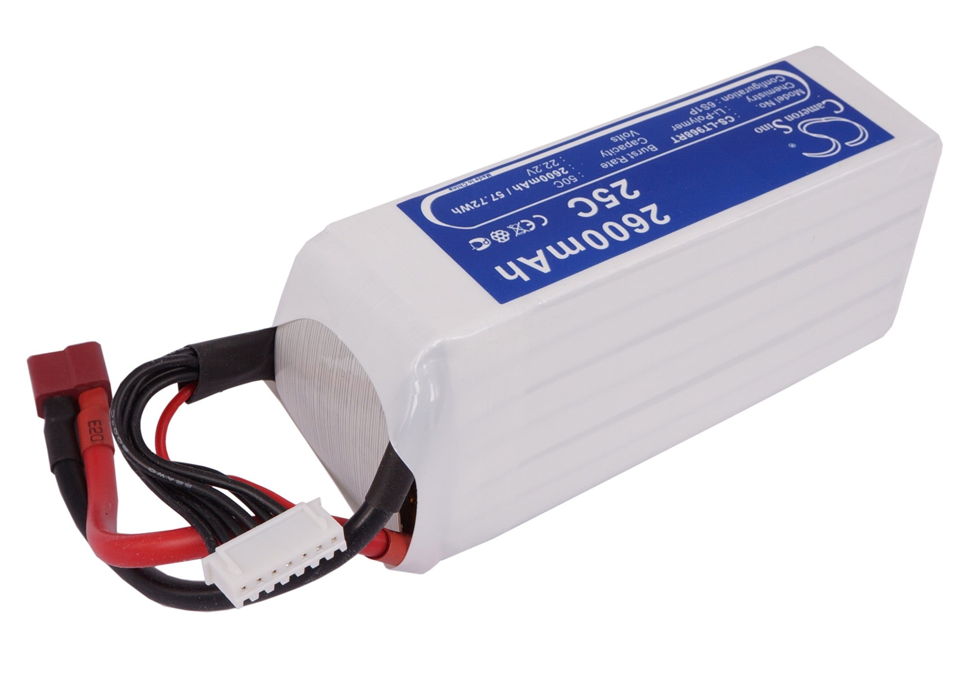 Li-Polymer, RC Battery fits Rc Cs-lt968rt, Rc Cs-lt968rt, 22.2V, 2600mAh RC Cameron Sino Technology Limited