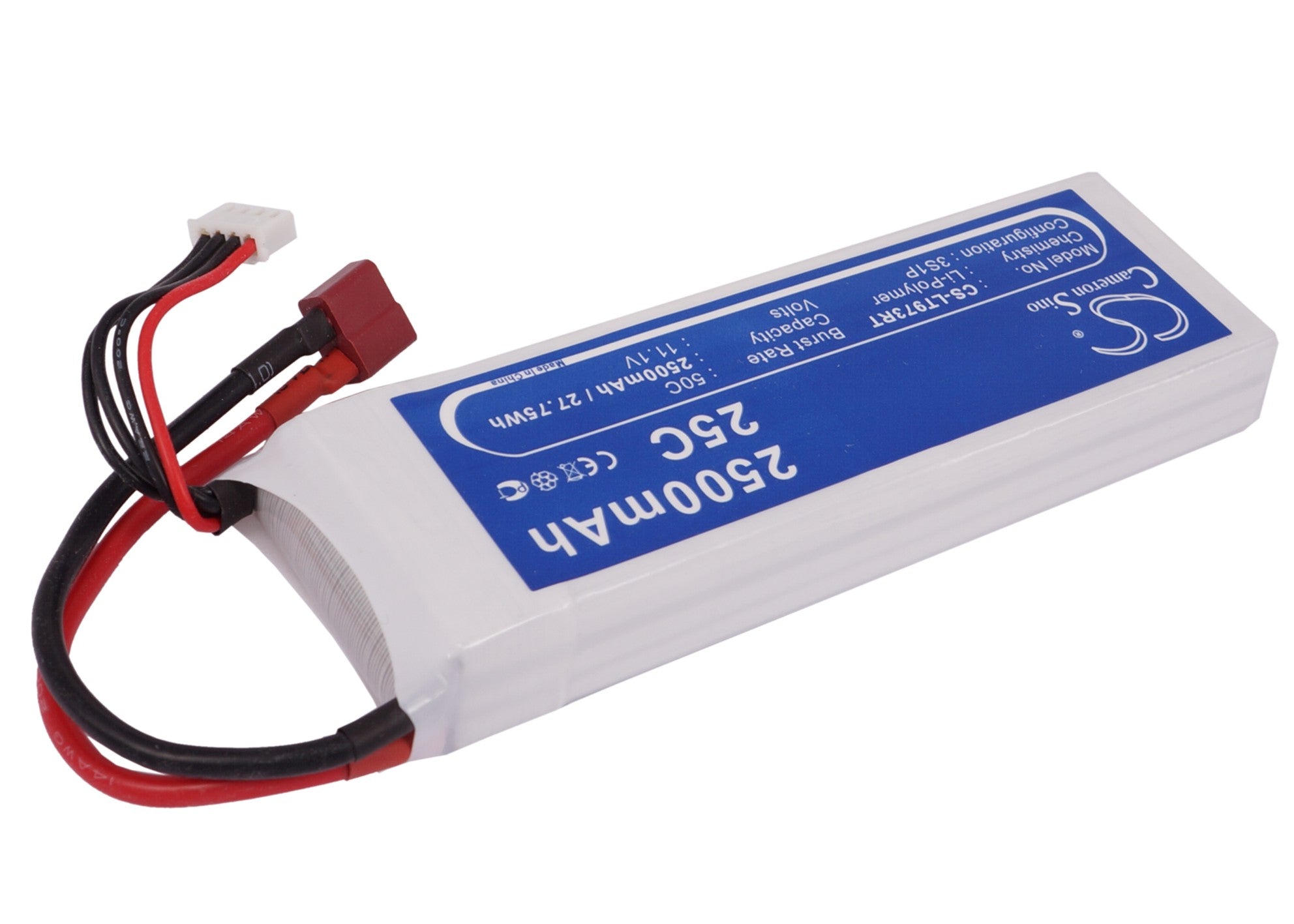 Li-Polymer, RC Battery fits Rc Cs-lt973rt, Rc Cs-lt973rt, 11.1V, 2500mAh RC Cameron Sino Technology Limited