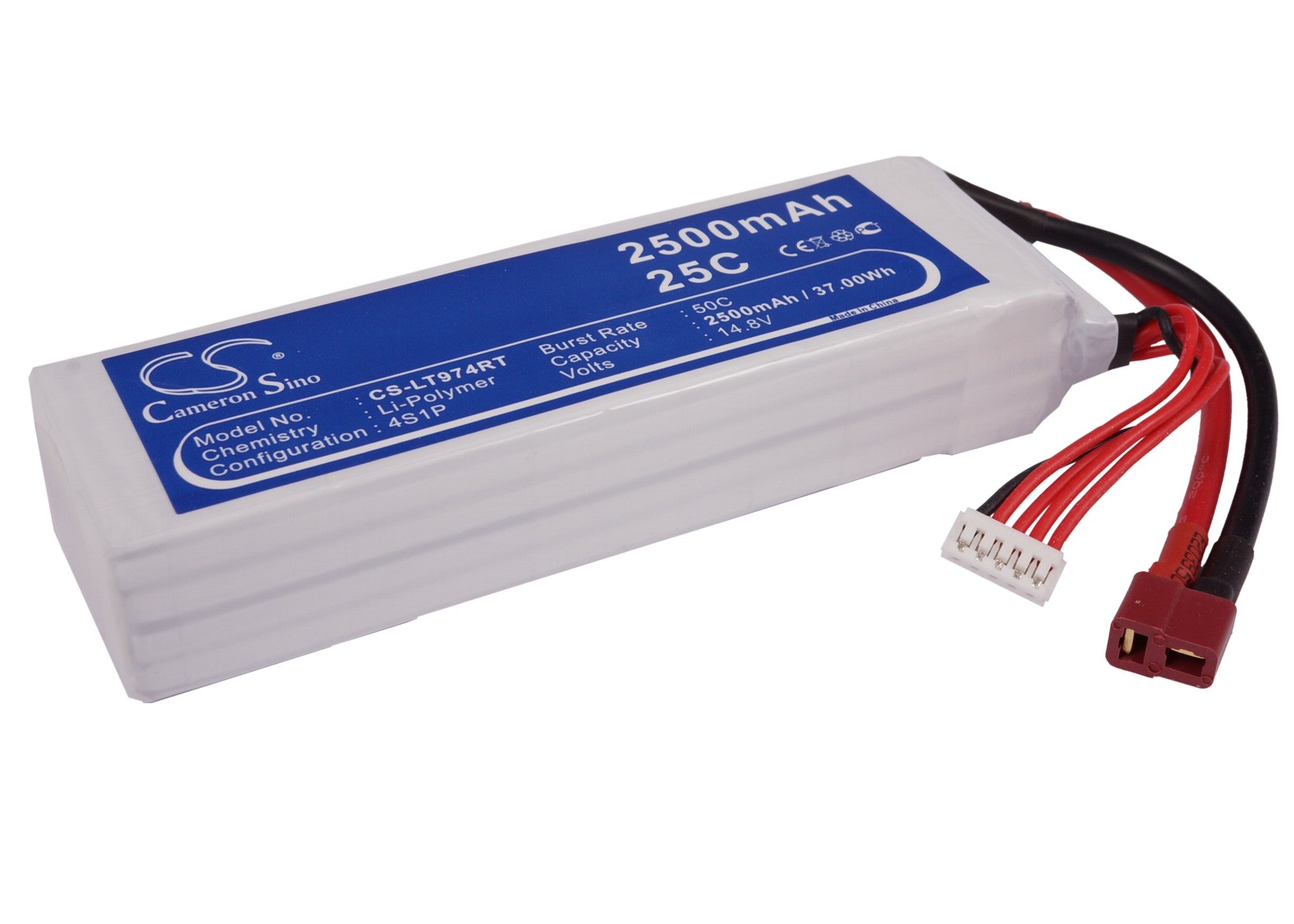 Li-Polymer, RC Battery fits Rc Cs-lt974rt, Rc Cs-lt974rt, 14.8V, 2500mAh RC Cameron Sino Technology Limited