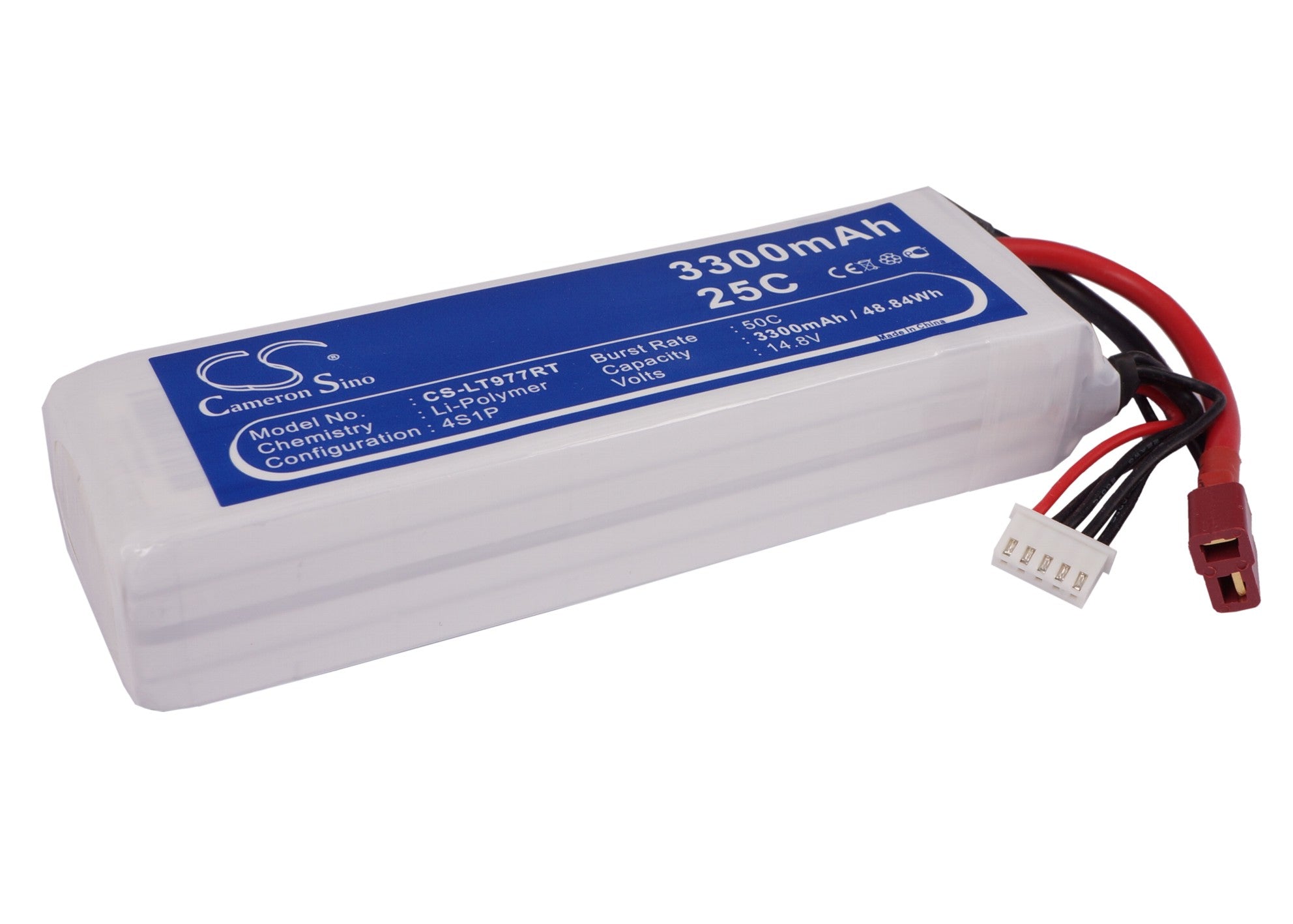 Li-Polymer, RC Battery fits Rc Cs-lt977rt, Rc Cs-lt977rt, 14.8V, 3300mAh RC Cameron Sino Technology Limited