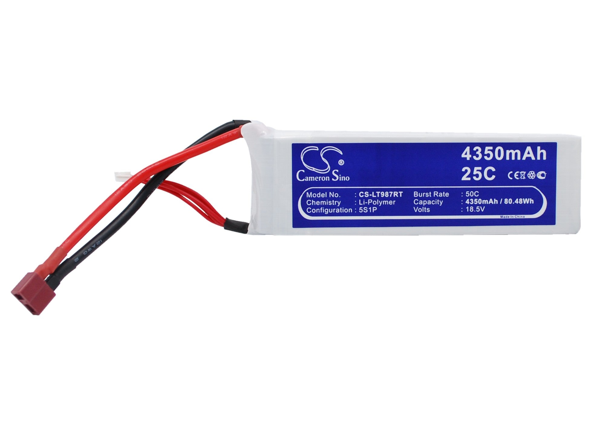 Li-Polymer, RC Battery fits Rc Cs-lt987rt, Rc Cs-lt987rt, 18.5V, 4350mAh RC Cameron Sino Technology Limited