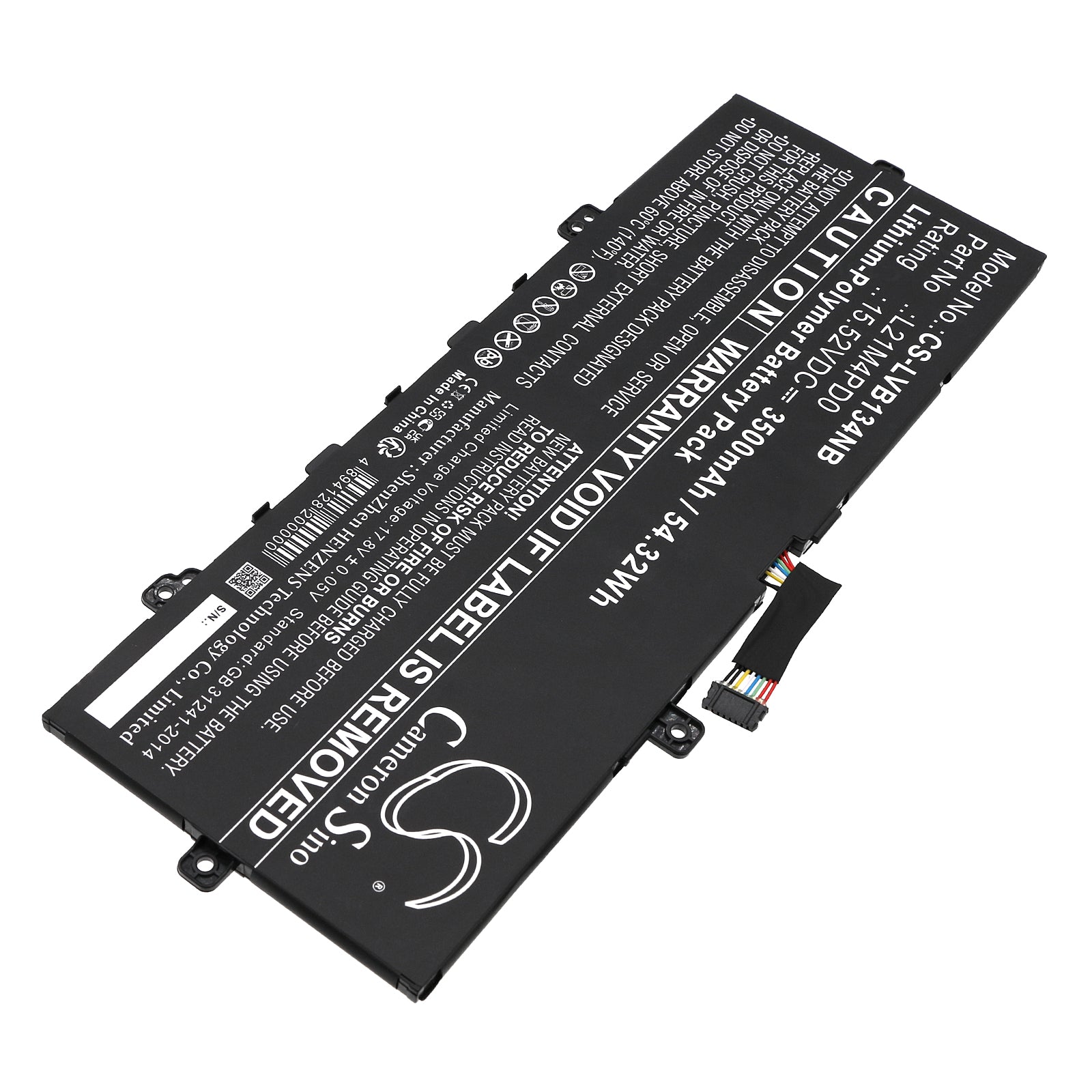 Li-Polymer, Notebook, Laptop Battery fits Lenovo Thinkbook 13s G4 Arb 21as0005p, Thinkbook 13s G4 Arb 21as0006a, 15.52V, 3500mAh Notebook, Laptop Cameron Sino Technology Limited