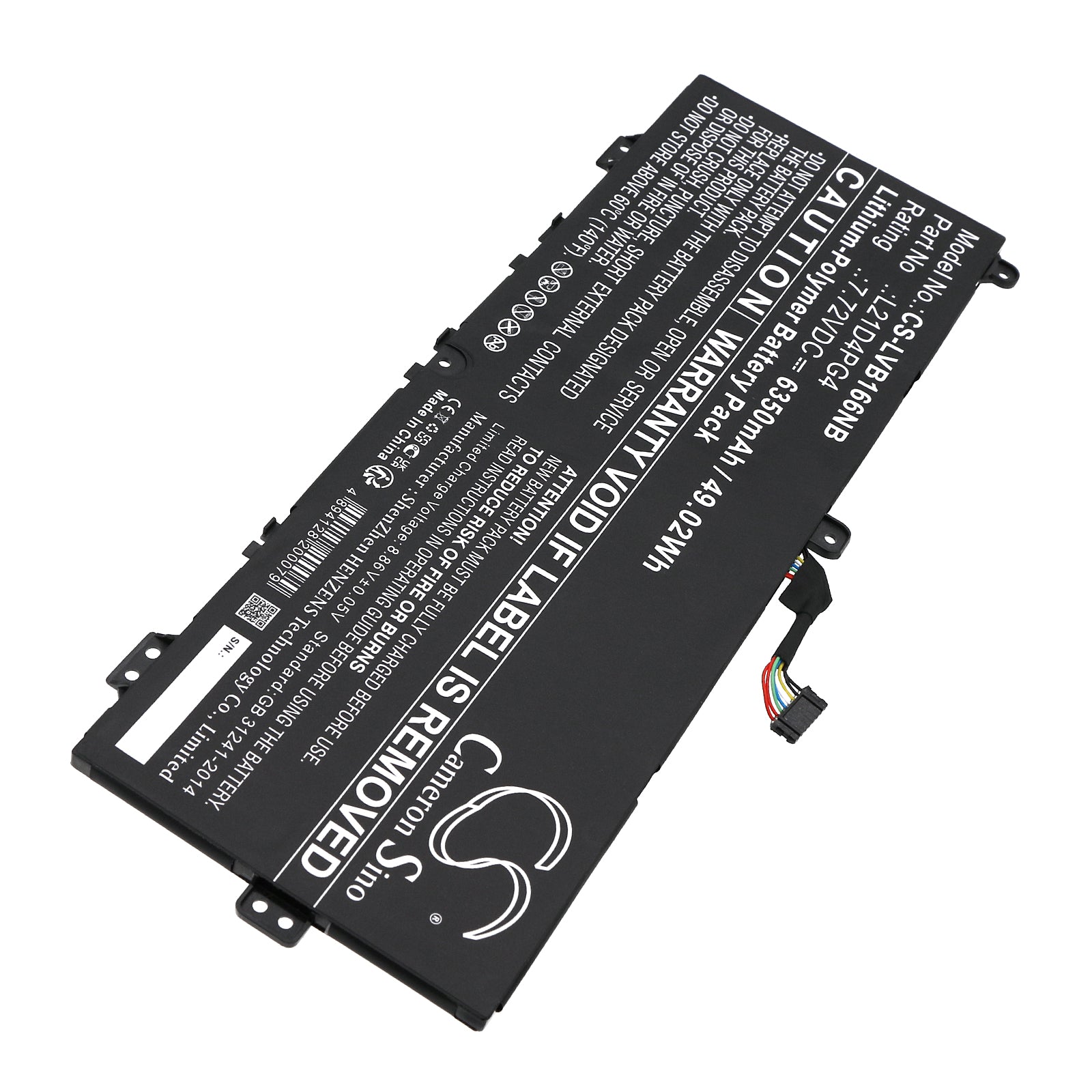 Li-Polymer, Notebook, Laptop Battery fits Lenovo Thinkbook 16 G6 Irl-21kh006hua, 7.72V, 6350mAh Notebook, Laptop Cameron Sino Technology Limited