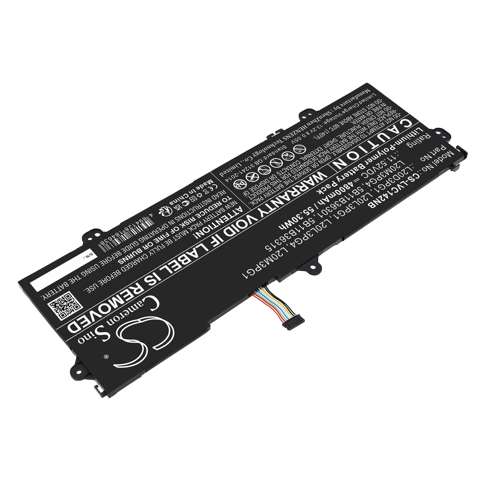 Li-Polymer, Notebook, Laptop Battery fits Lenovo 14e Chromebook Gen 2 82m1000fu, 14e Chromebook Gen 2 82m1000ma, 11.52V, 4800mAh Notebook, Laptop Cameron Sino Technology Limited
