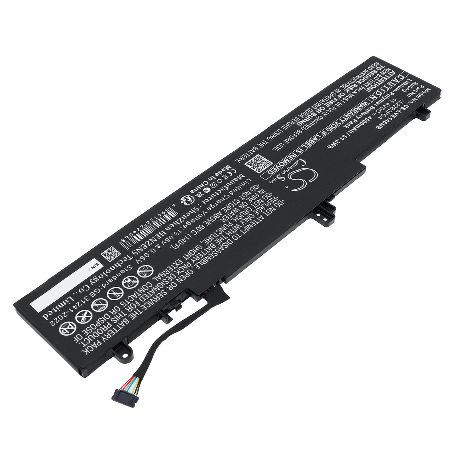11.4V, Li-Polymer, 4500mAh, Battery fits Lenovo ThinkPad E14 Gen 6, ThinkPad E16 G1 Core i5-1335U, 51.3Wh Notebook, Laptop Cameron Sino Technology Limited