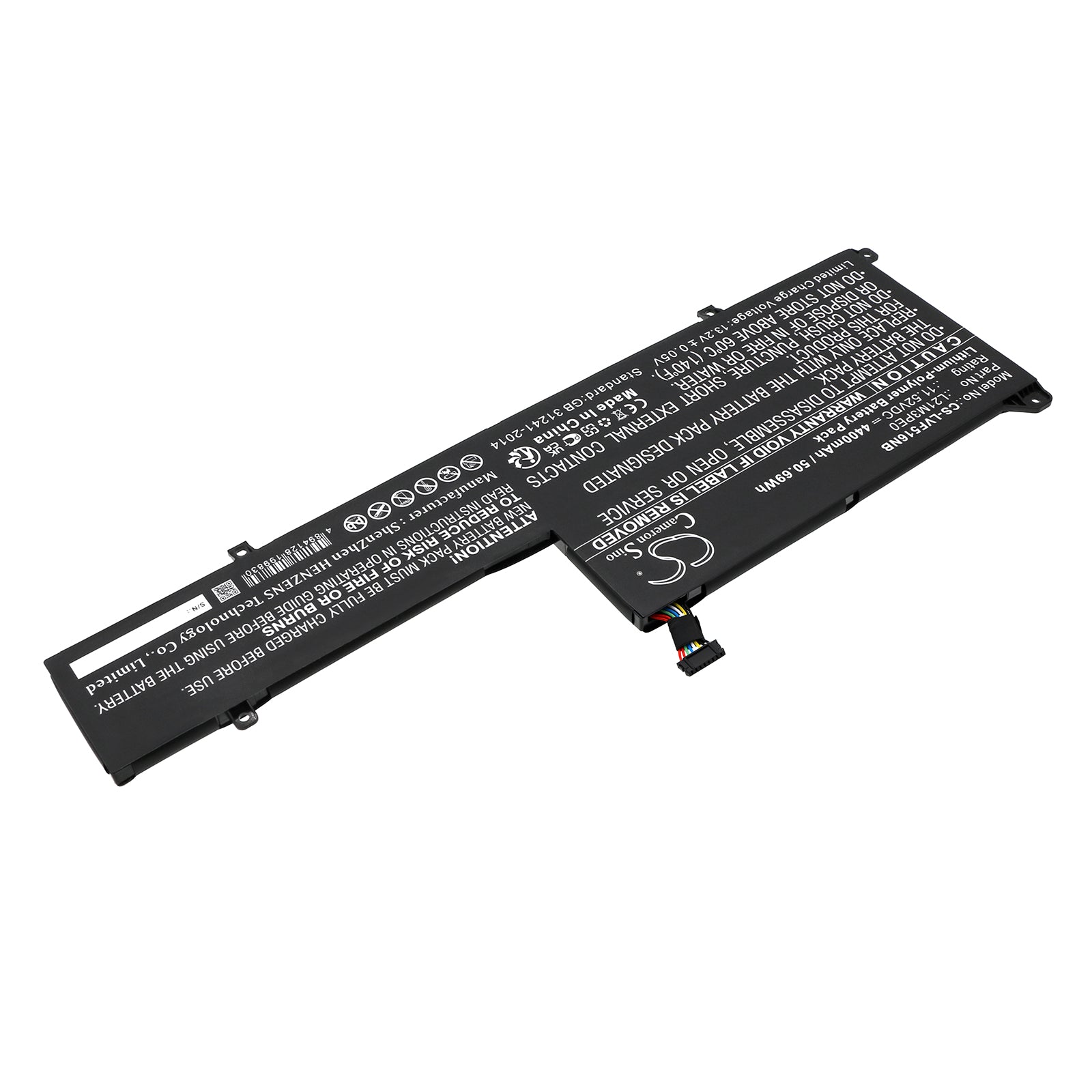 Li-Polymer, Notebook, Laptop Battery fits Lenovo Ideapad Flex 5 14abr8 82xx000d, Ideapad Flex 5 14abr8 82xx000v, 11.52V, 4400mAh Notebook, Laptop Cameron Sino Technology Limited