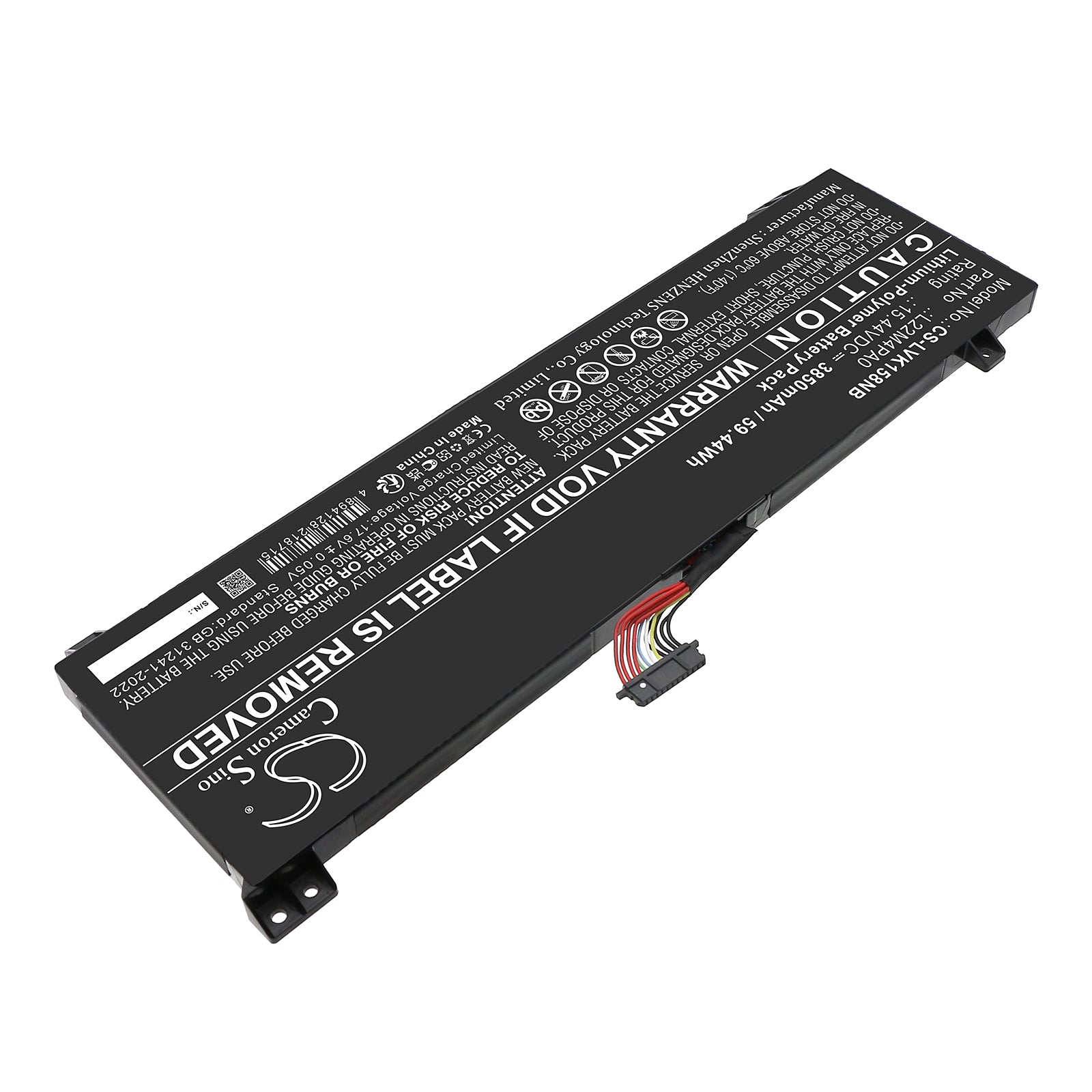 15.44V, Li-Polymer, 3850mAh, Battery fits Lenovo LOQ 15APH8 82XT0002US, LOQ 15APH8 82XT0005US, 59.44Wh Notebook, Laptop Cameron Sino Technology Limited