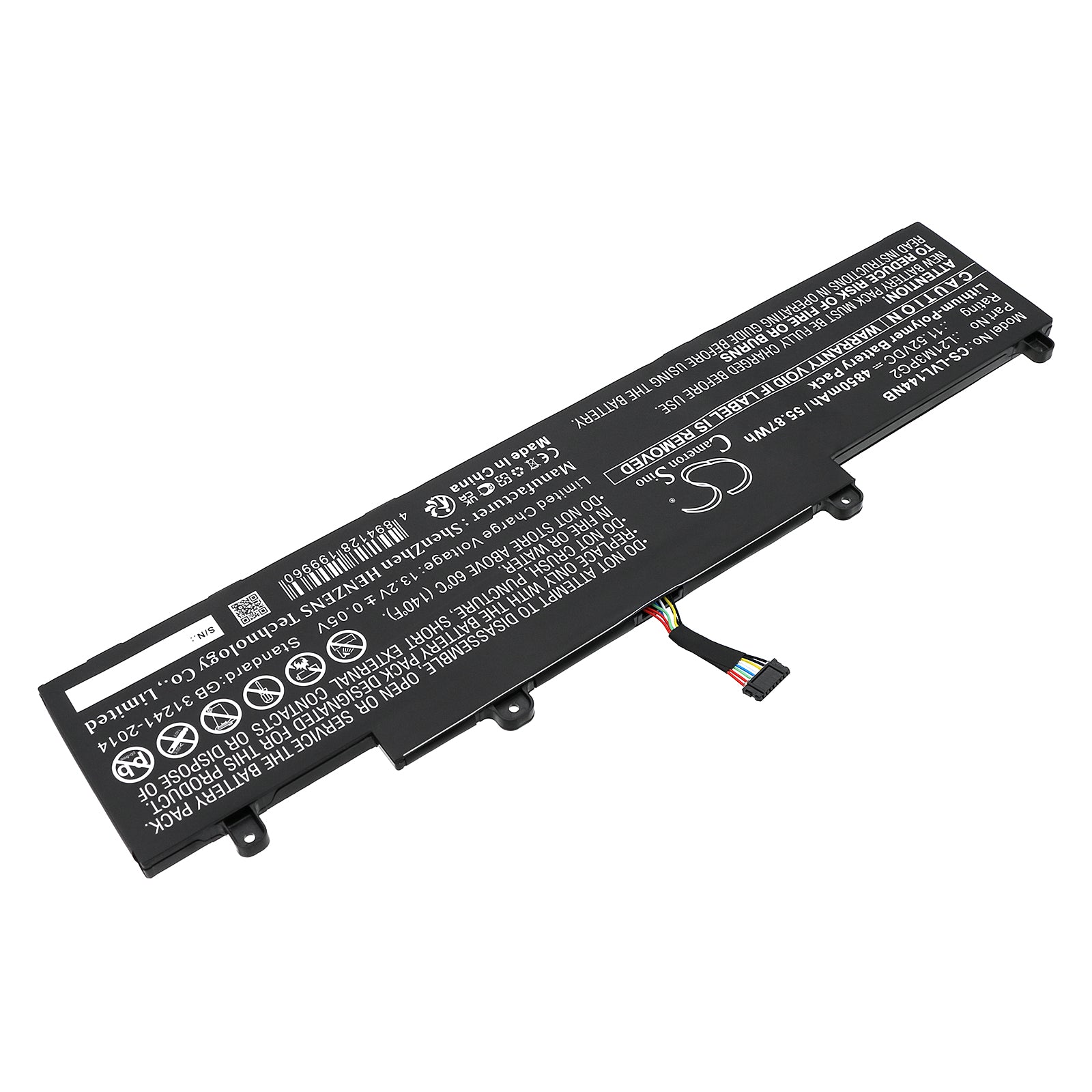 Li-Polymer, Notebook, Laptop Battery fits Lenovo Thinkpad C14 Gen 1 Chromebook , Thinkpad C14 Gen 1 Chromebook , 11.52V, 4850mAh Notebook, Laptop Cameron Sino Technology Limited