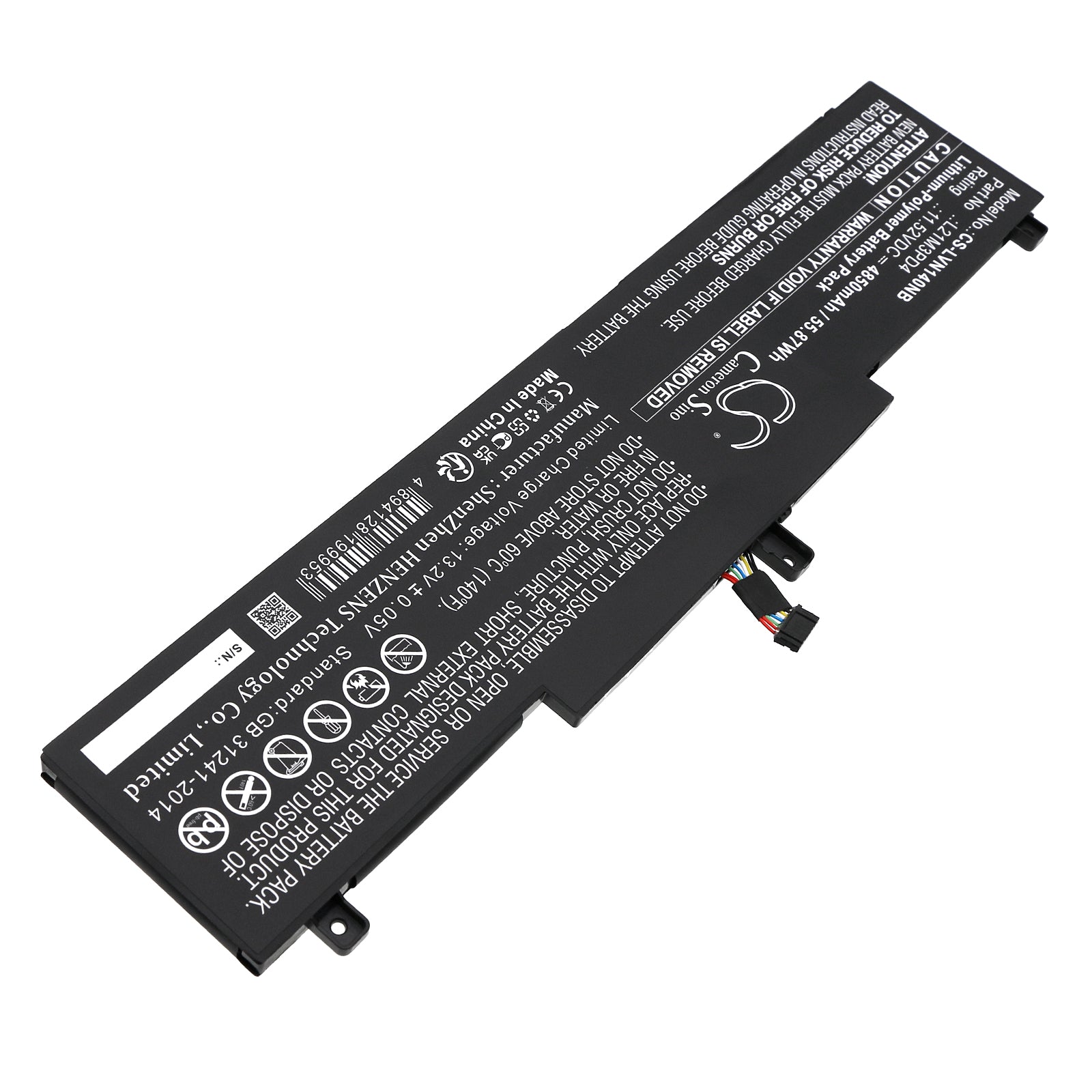 Li-Polymer, Notebook, Laptop Battery fits Lenovo Thinkpad Neo 14, 11.52V, 4850mAh Notebook, Laptop Cameron Sino Technology Limited