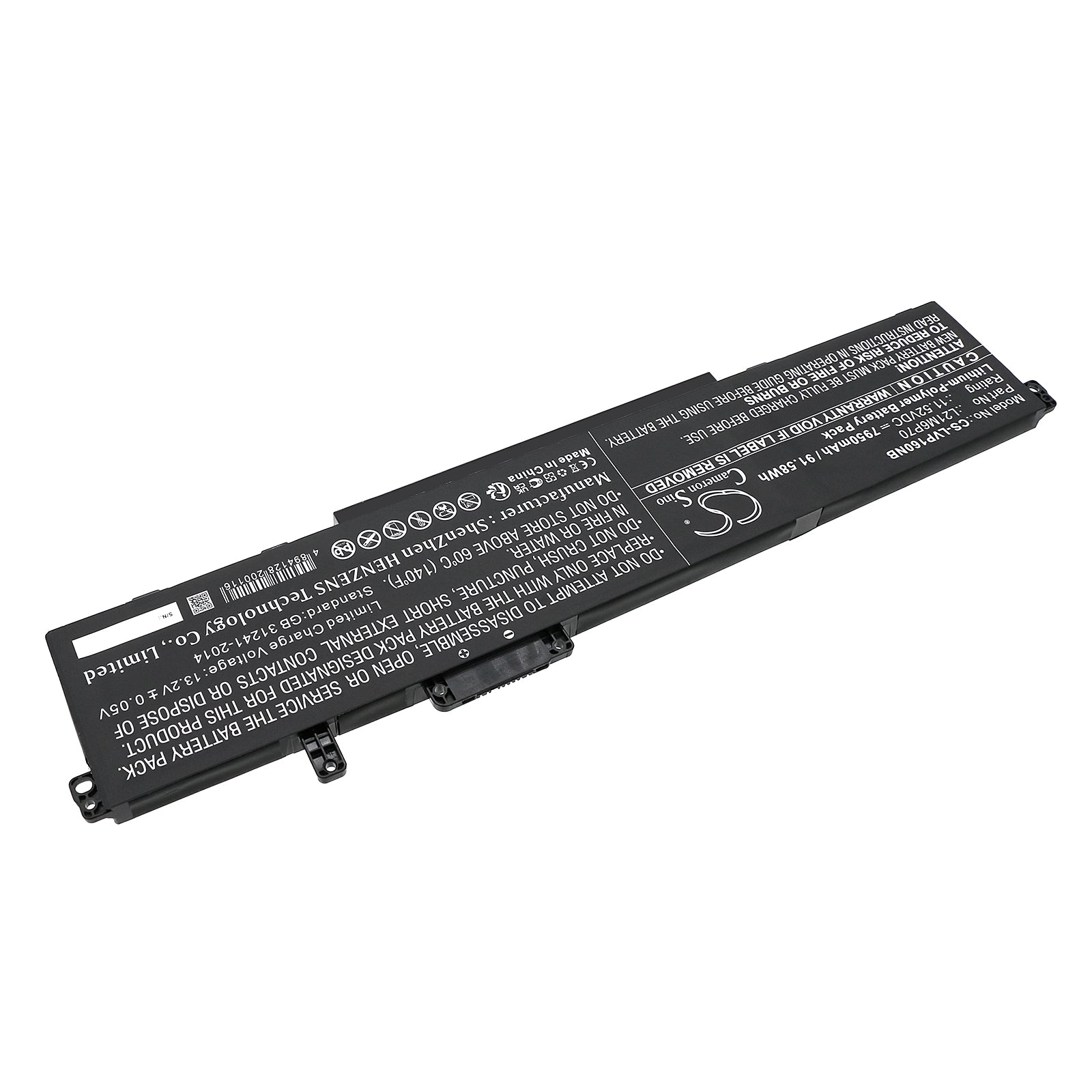 Li-Polymer, Notebook, Laptop Battery fits Lenovo Thinkpad P16 00cd 2022, Thinkpad P16 Gen1, 11.52V, 7950mAh Notebook, Laptop Cameron Sino Technology Limited