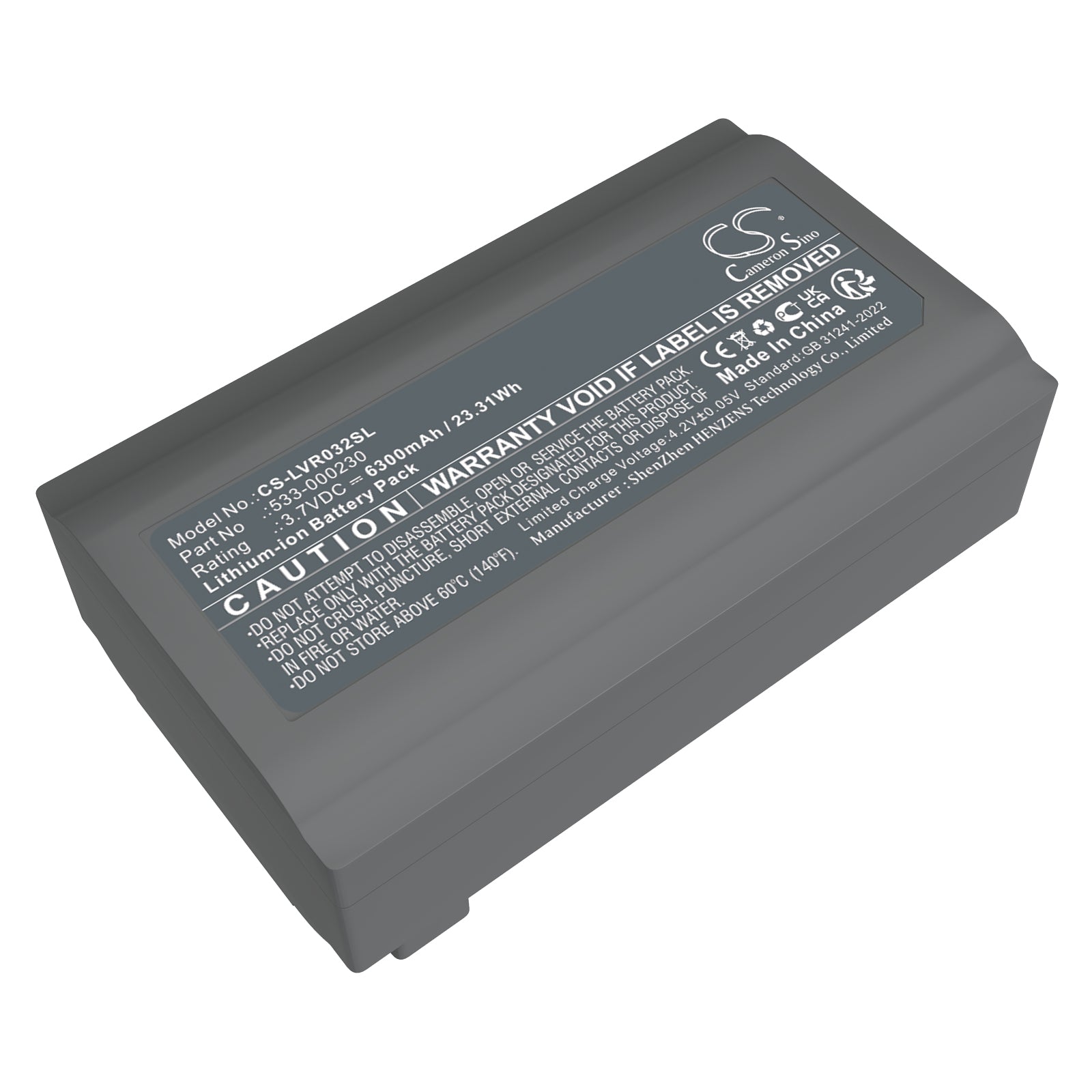 3.7V, Li-ion, 6300mAh, Battery fits Logi VR0032 Video Conferencing Camera and Remote, 23.31Wh Communication & Conferencing Cameron Sino Technology Limited