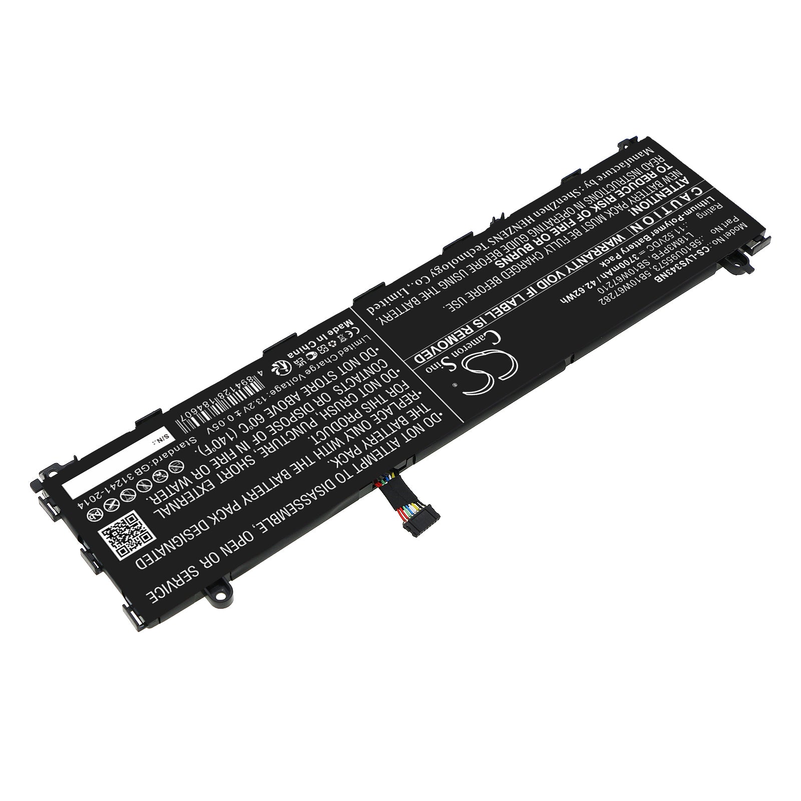 Li-Polymer, Notebook, Laptop Battery fits Lenovo Ideapad S340-13iml, Ideapad S340-13iml(81um000pjp), 11.52V, 3700mAh Notebook, Laptop Cameron Sino Technology Limited