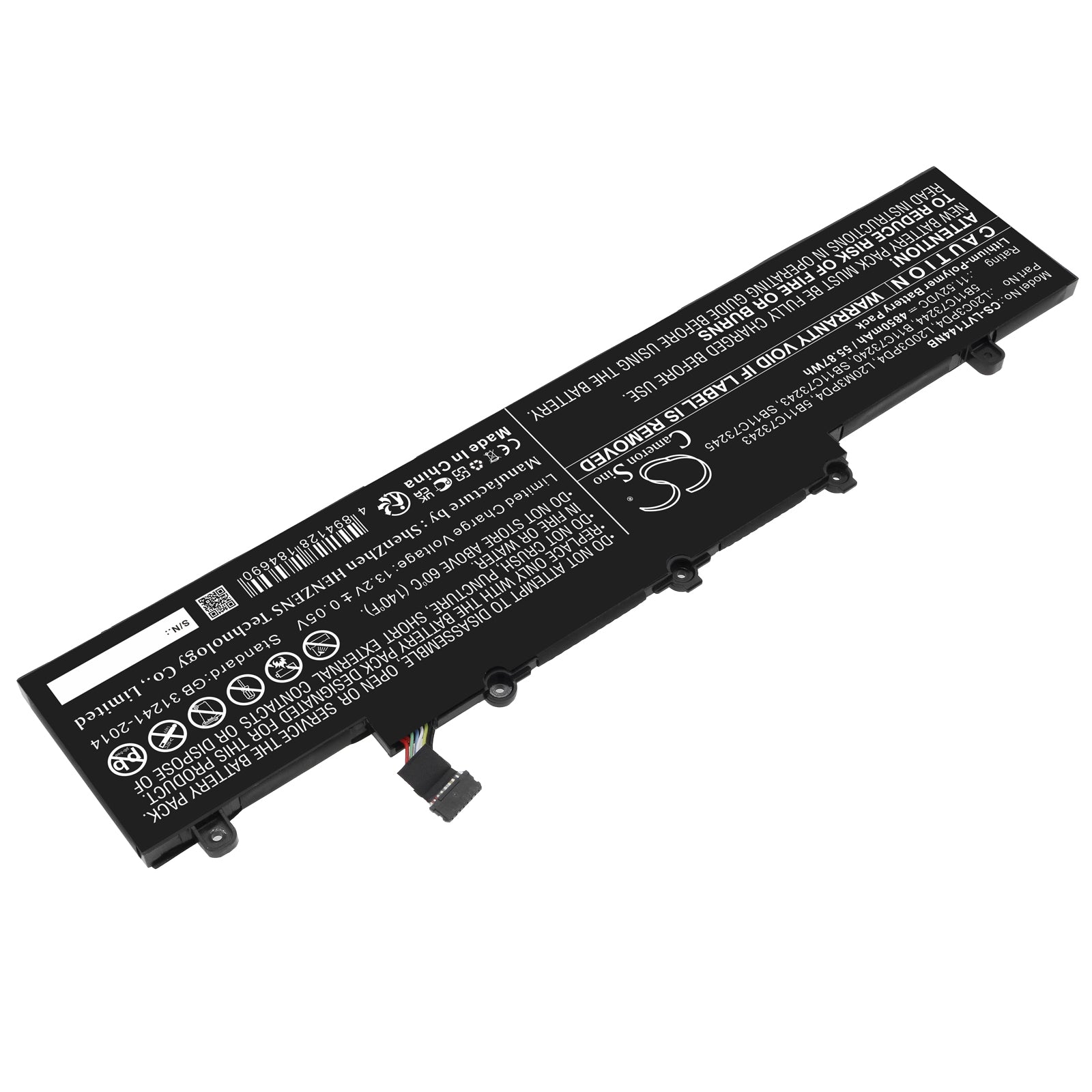 Li-Polymer, Notebook, Laptop Battery fits Lenovo Thinkpad E14 Gen 3 20y7003see, Thinkpad E14 Gen 3 20y7003whv, 11.52V, 4850mAh Notebook, Laptop Cameron Sino Technology Limited