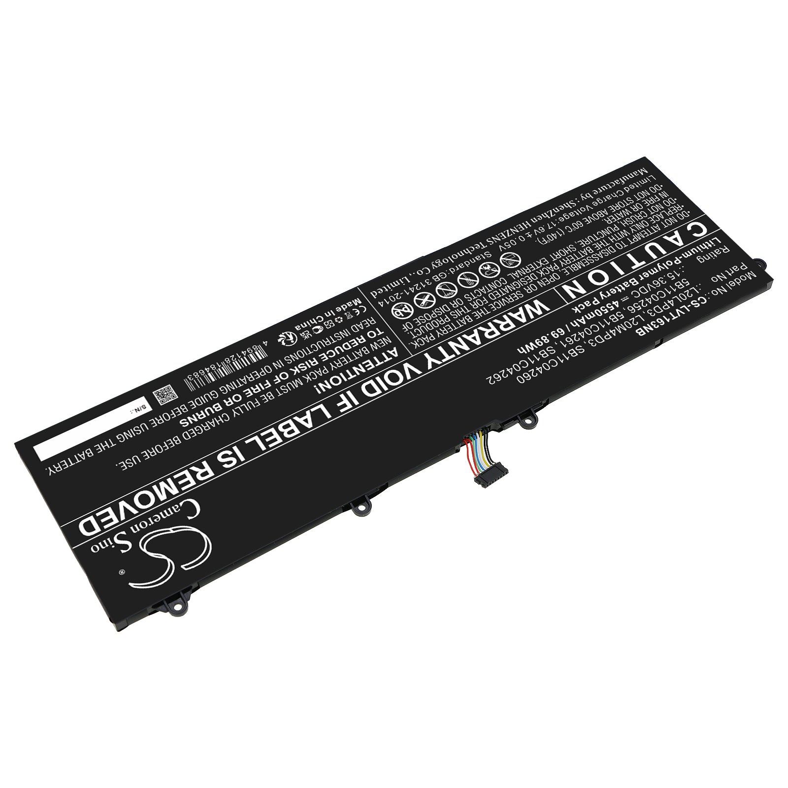 Li-Polymer, Notebook, Laptop Battery fits Lenovo Legion S7 15ach6 82k8000efr, Legion S7 15ach6 82k80015br, 15.36V, 4550mAh Notebook, Laptop Cameron Sino Technology Limited