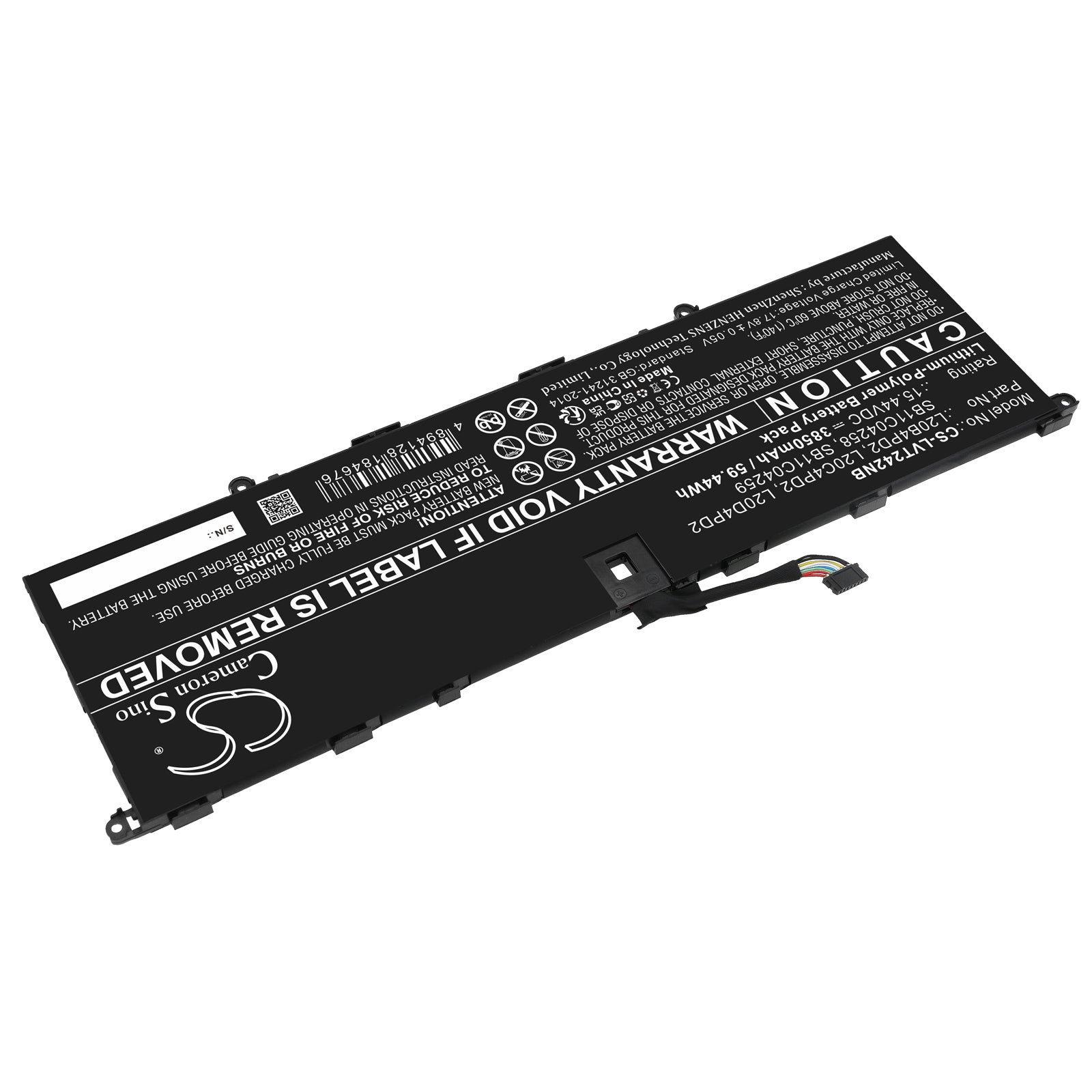 Li-Polymer, Notebook, Laptop Battery fits Lenovo Thinkbook 14p G2 Ach 20yn0003k, Thinkbook 14p G2 Ach 20yn0005m, 15.44V, 3850mAh Notebook, Laptop Cameron Sino Technology Limited