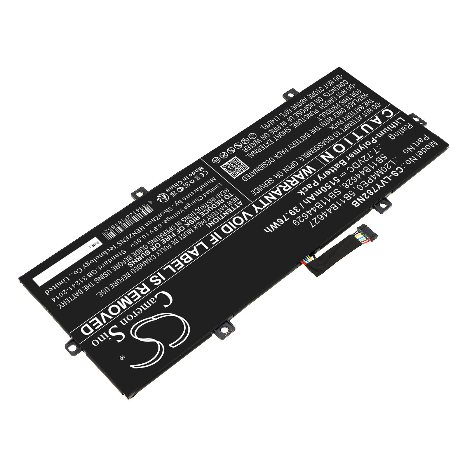 Li-Polymer, Notebook, Laptop Battery fits Lenovo Yoga Duet 7 13itl6 82ma0005id, Yoga Duet 7 13itl6 82ma000aid, 7.72V, 5150mAh Notebook, Laptop Cameron Sino Technology Limited