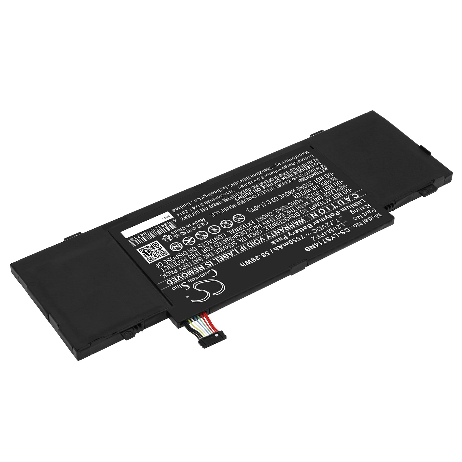 Li-Polymer, Notebook, Laptop Battery fits Lenovo Ideapad Slim 7 Carbon 14acn6, Ideapad Slim 7 Carbon 14acn6 8, 7.72V, 7550mAh Notebook, Laptop Cameron Sino Technology Limited