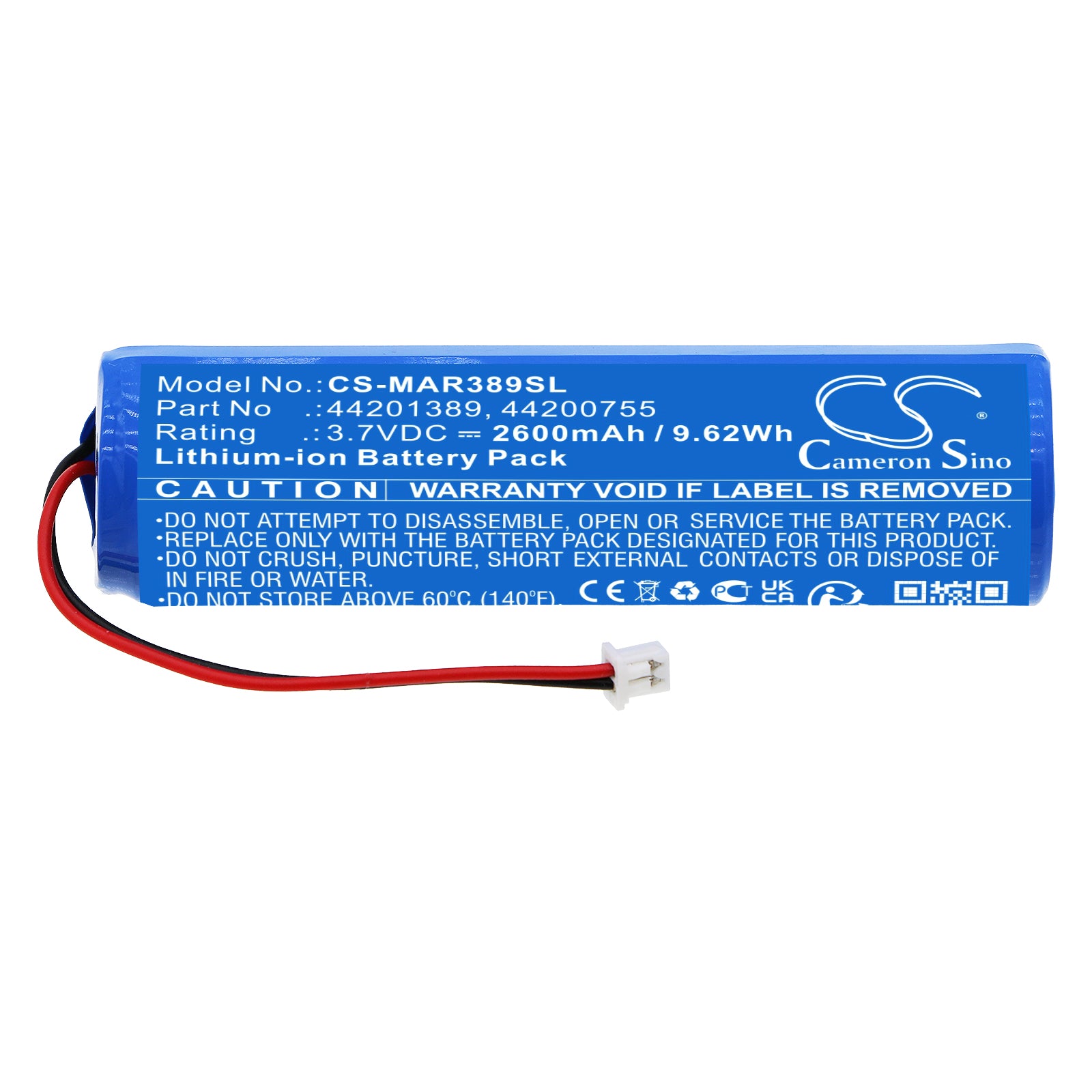 Li-ion, GPS, Navigator Battery fits Mares Genius Air, Icon Genius, 3.7V, 2600mAh GPS, Navigator Cameron Sino Technology Limited