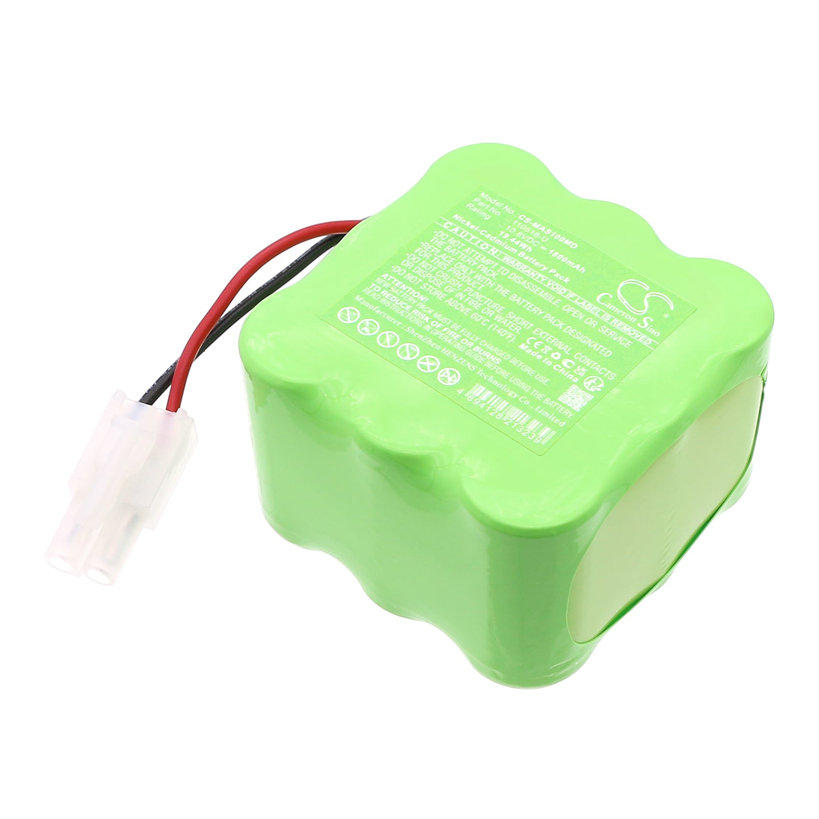 10.8V, Ni-CD, 1800mAh, Battery fits BioControl Air Sampler MAS-100, MAS-AC-6009, 19.44Wh Medical Cameron Sino Technology Limited