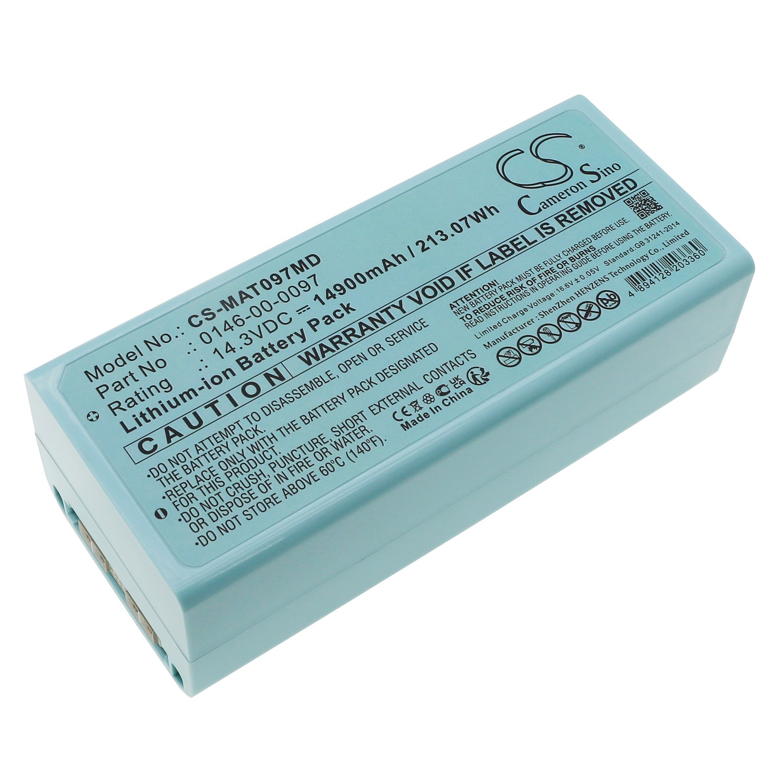 Li-ion, Medical Battery fits Maquet Cardiosave Hybrid, 14.3V, 14900mAh Medical Cameron Sino Technology Limited