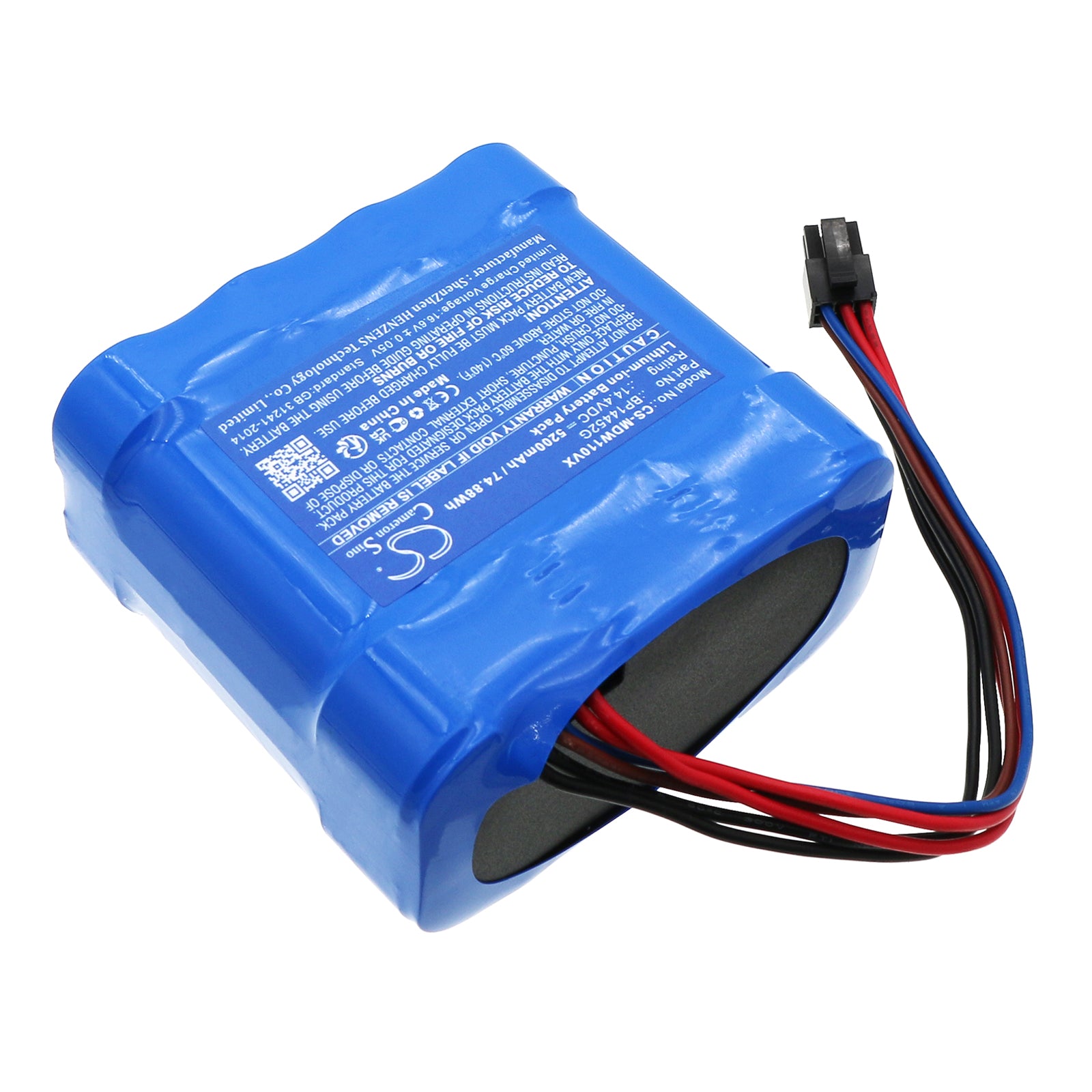Li-ion, Vacuum Battery fits Media Rm2102, W11, 14.4V, 5200mAh Vacuum Cameron Sino Technology Limited