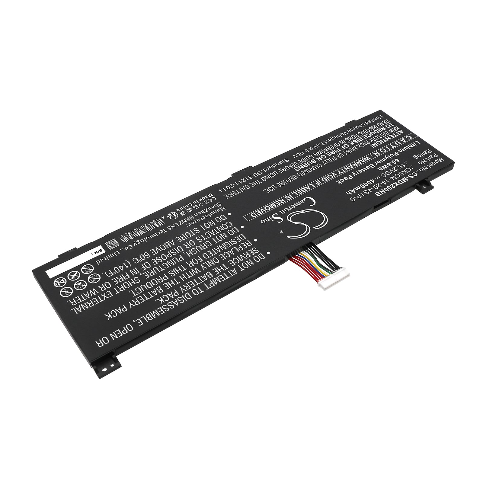 Li-Polymer, Notebook, Laptop Battery fits Maingear Vector 15, Tongfang Gk5cq7z, 15.2V, 4000mAh Notebook, Laptop Cameron Sino Technology Limited