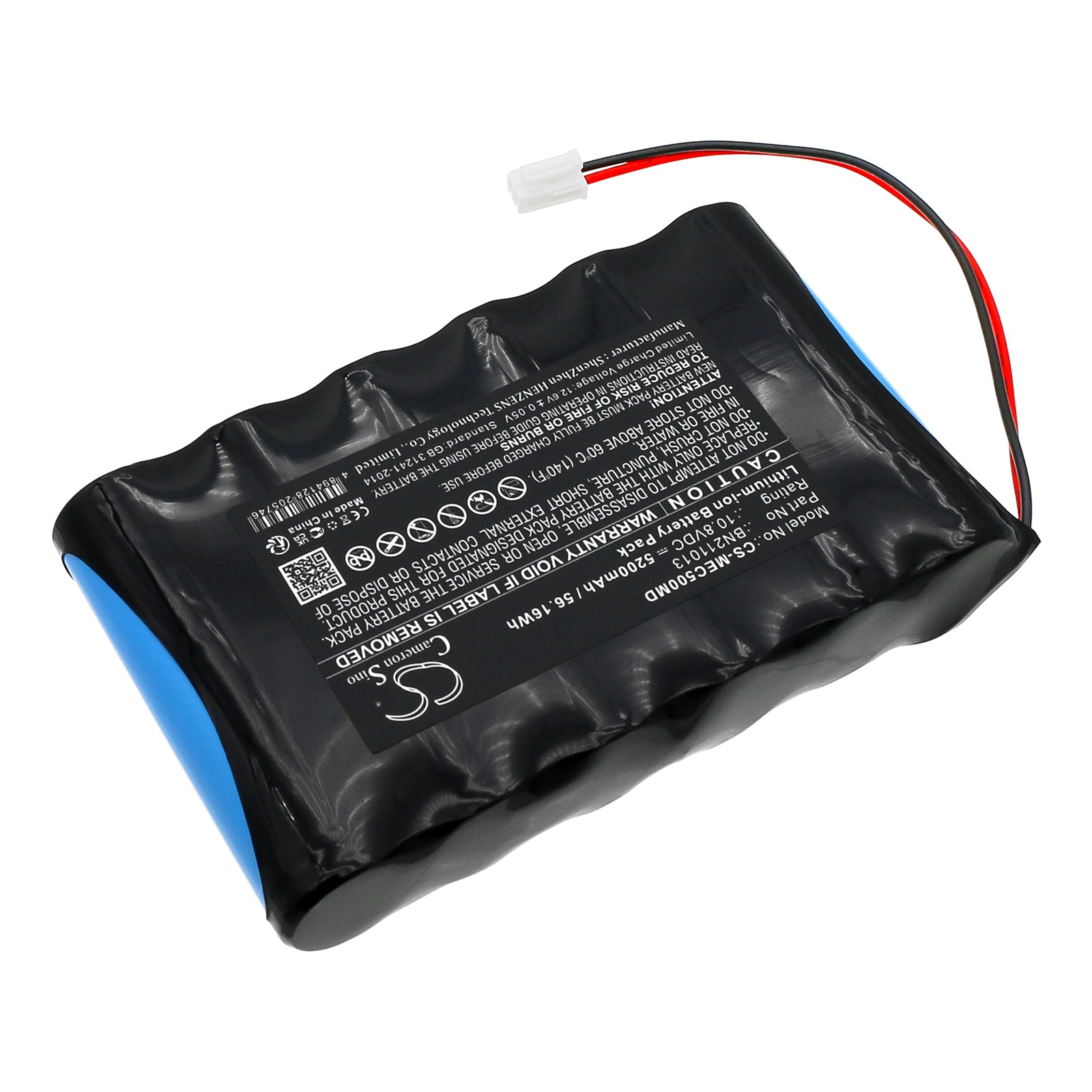Li-ion, Medical Battery fits Medical Econet Compact Type 5, Compact Type 7, 10.8V, 5200mAh Medical Cameron Sino Technology Limited