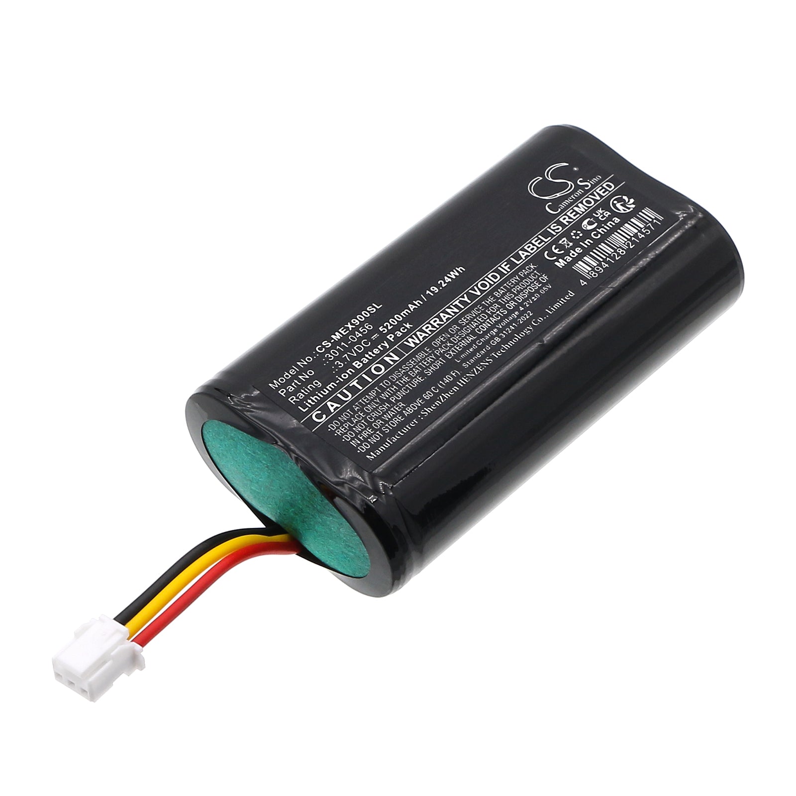 3.7V, Li-ion, 5200mAh, Battery fits Minelab ELITE detectors, Equinox 700, 19.24Wh Equipment, Survey, Test Cameron Sino Technology Limited