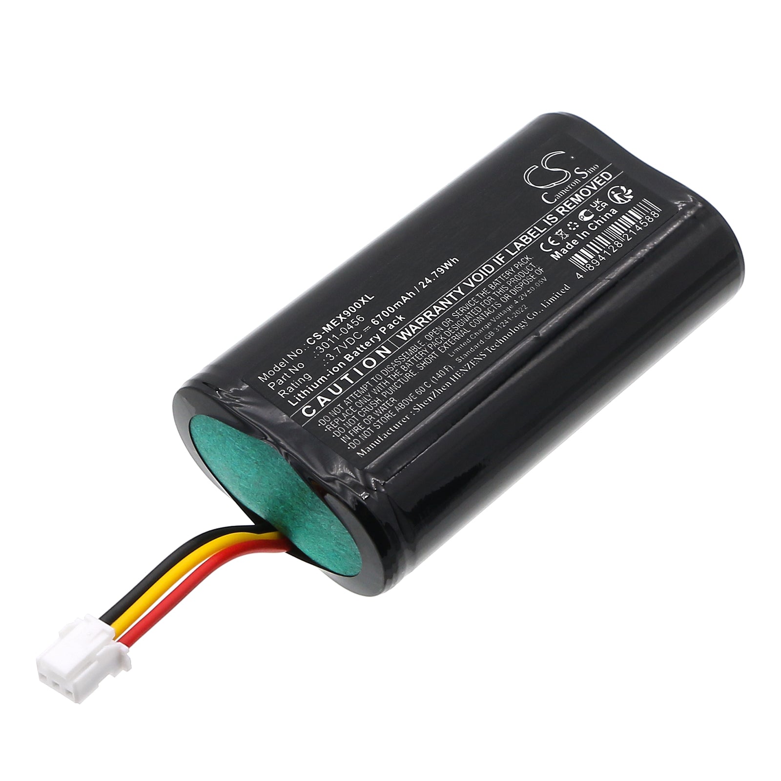 3.7V, Li-ion, 6700mAh, Battery fits Minelab ELITE detectors, Equinox 700, 24.79Wh Equipment, Survey, Test Cameron Sino Technology Limited