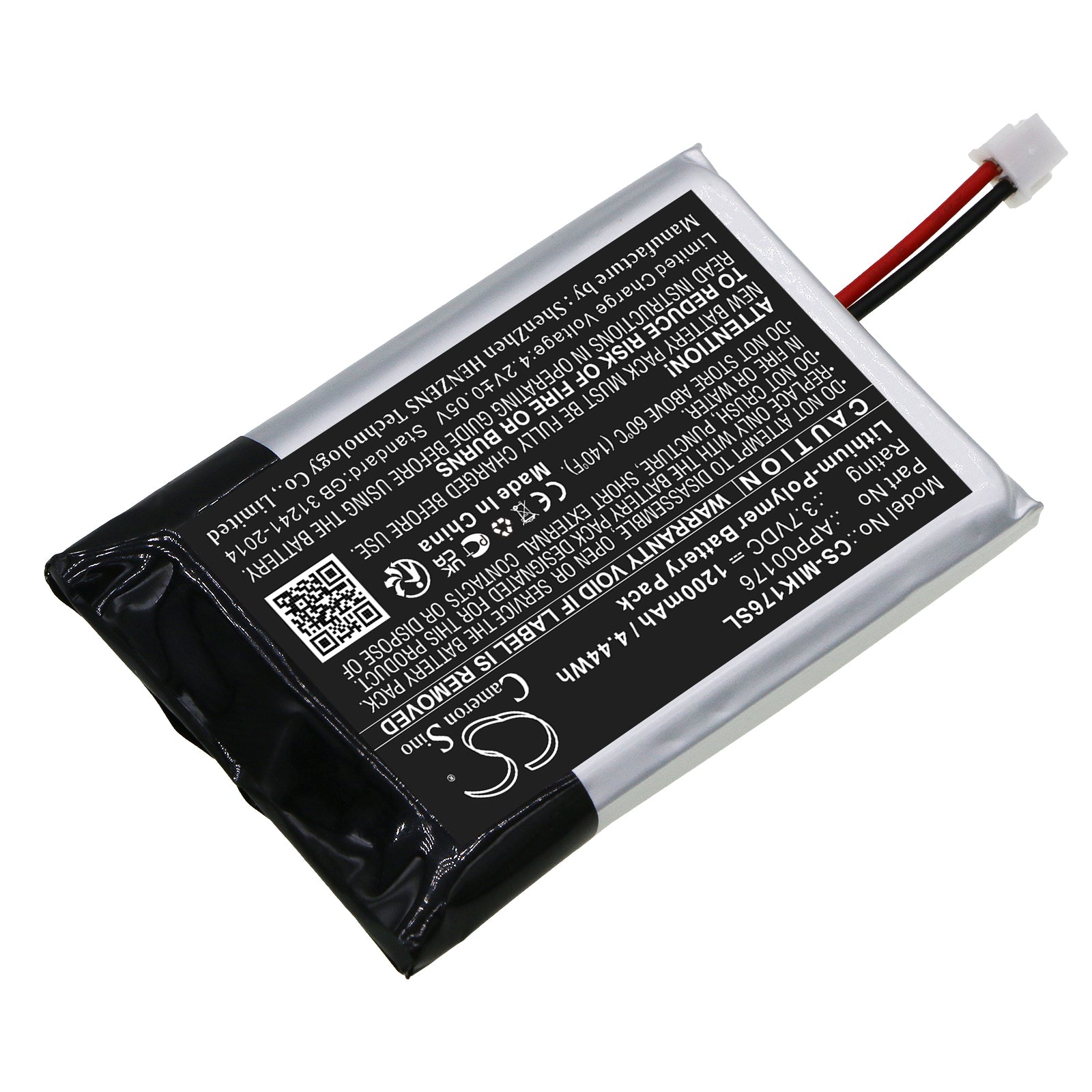 Li-Polymer, Remote Control Battery fits Minn Kota Ipilot Link Remote Bt, 3.7V, 1200mAh Remote Control Cameron Sino Technology Limited