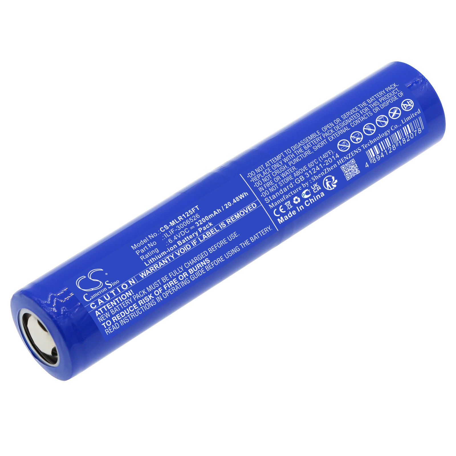 LiFePO4, Flashlight Battery fits Maglite Ml125, Ml150lr, 6.4V, 3200mAh Flashlight Cameron Sino Technology Limited