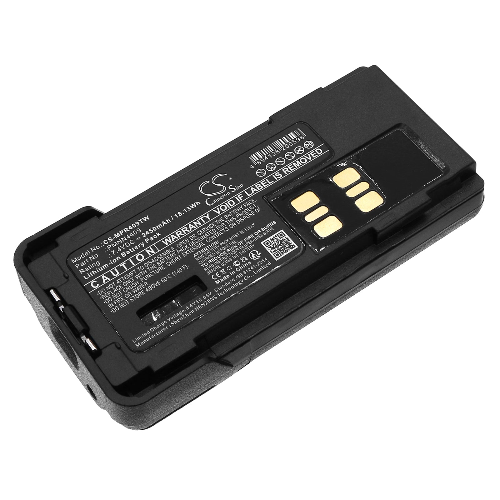Li-ion, Two-Way Radio Battery fits Motorola Apx2000, Apx3000, 7.4V, 2450mAh Two-Way Radio Cameron Sino Technology Limited