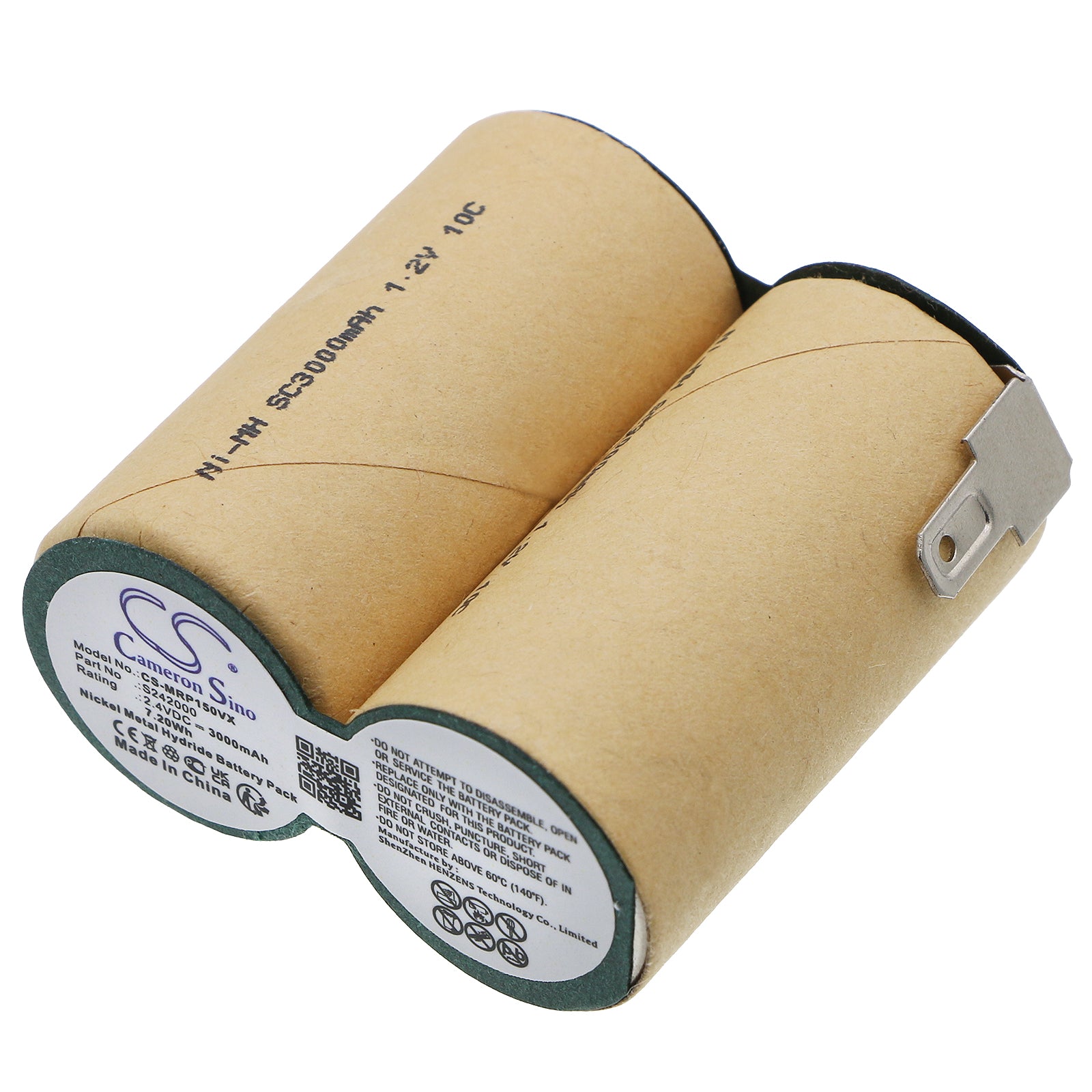 Ni-MH, Vacuum Battery fits Miele Ep1500cs, Staubsauger Ep1500cs, 2.4V, 3000mAh Vacuum Cameron Sino Technology Limited