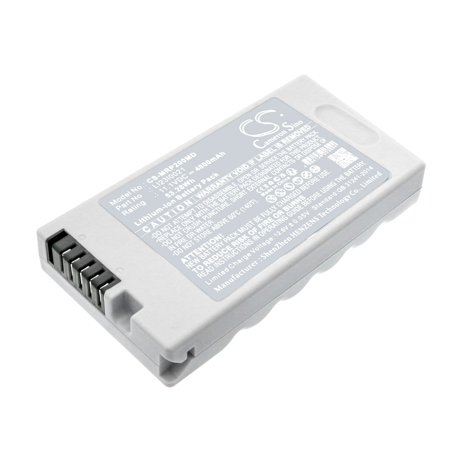 Li-ion, Medical Battery fits Mindray Dp-10, Dp-10vet, 11.1V, 4800mAh Medical Cameron Sino Technology Limited