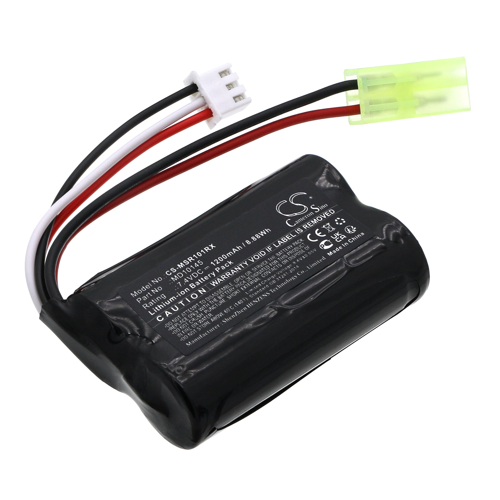 Li-ion, Cars Battery fits Modster Vector Sr48 Brushed, 7.4V, 1200mAh Cars Cameron Sino Technology Limited