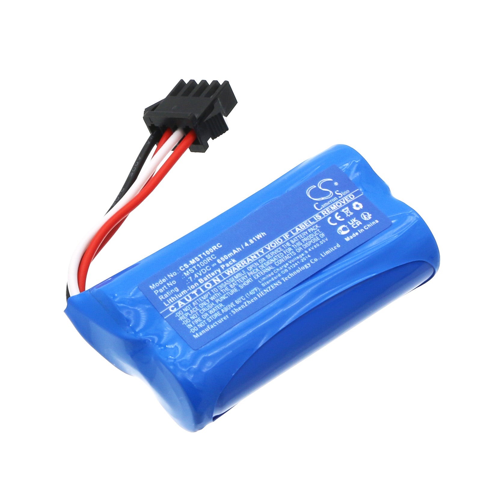 Li-ion, Cars Battery fits Monster Truck, 7.4V, 650mAh Cars Cameron Sino Technology Limited