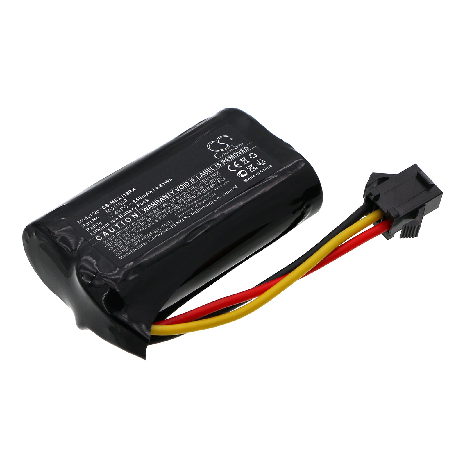 Li-ion, Cars Battery fits Modster Xcross, 7.4V, 650mAh Cars Cameron Sino Technology Limited