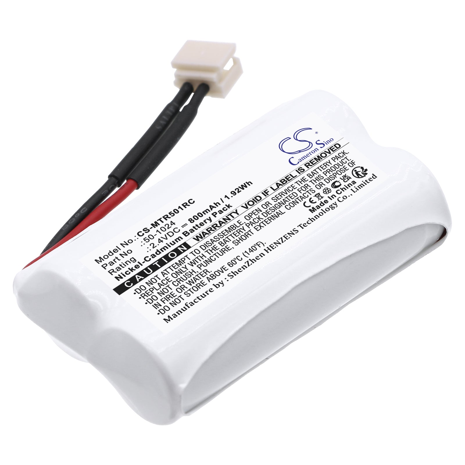 Ni-CD, Cars Battery fits Mth Trains Proto Sound, 2.4V, 800mAh Cars Cameron Sino Technology Limited