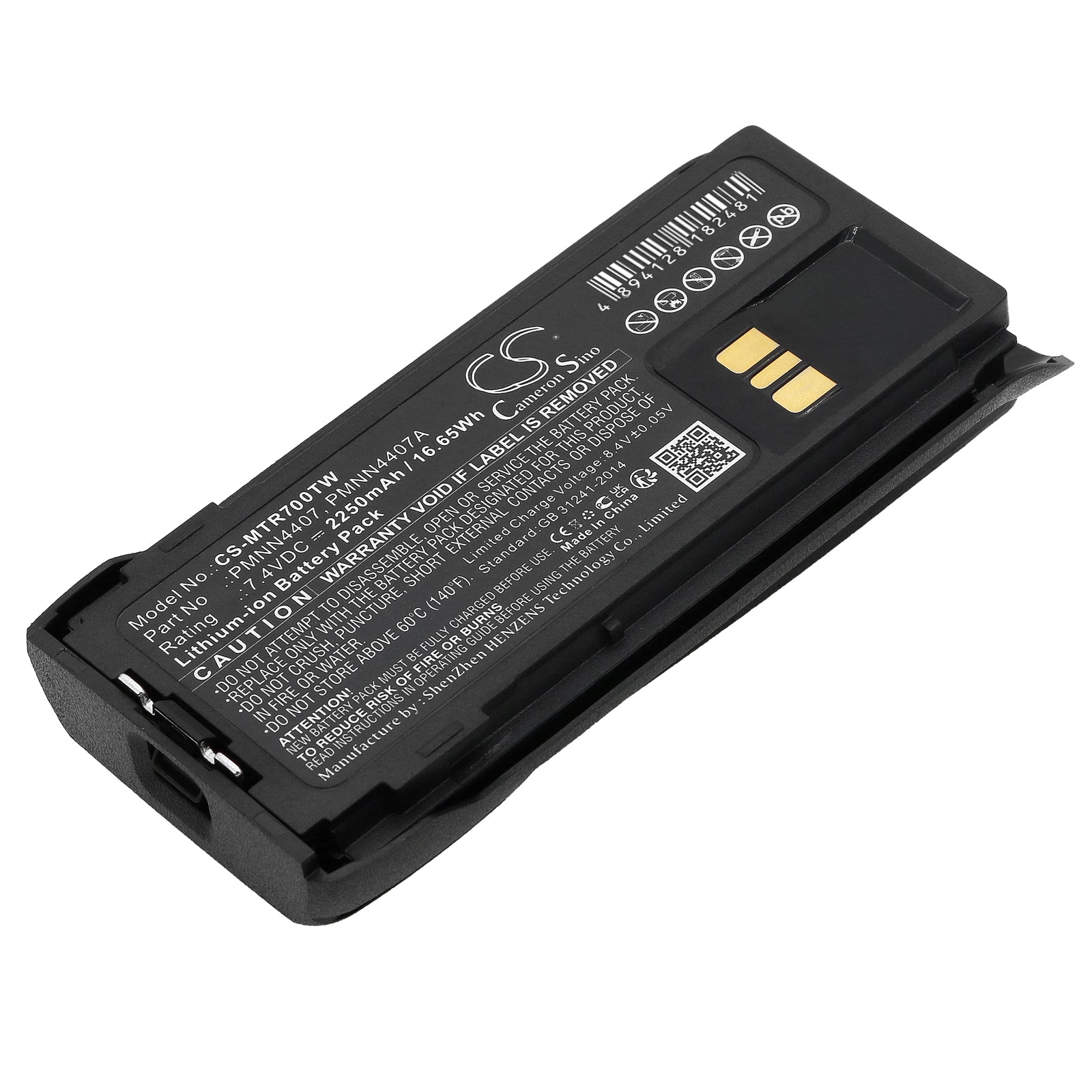 Li-ion, Two-Way Radio Battery fits Motorola R7, R7a, 7.4V, 2250mAh CS-MTR700TW Two-Way Radio Cameron Sino Technology Limited