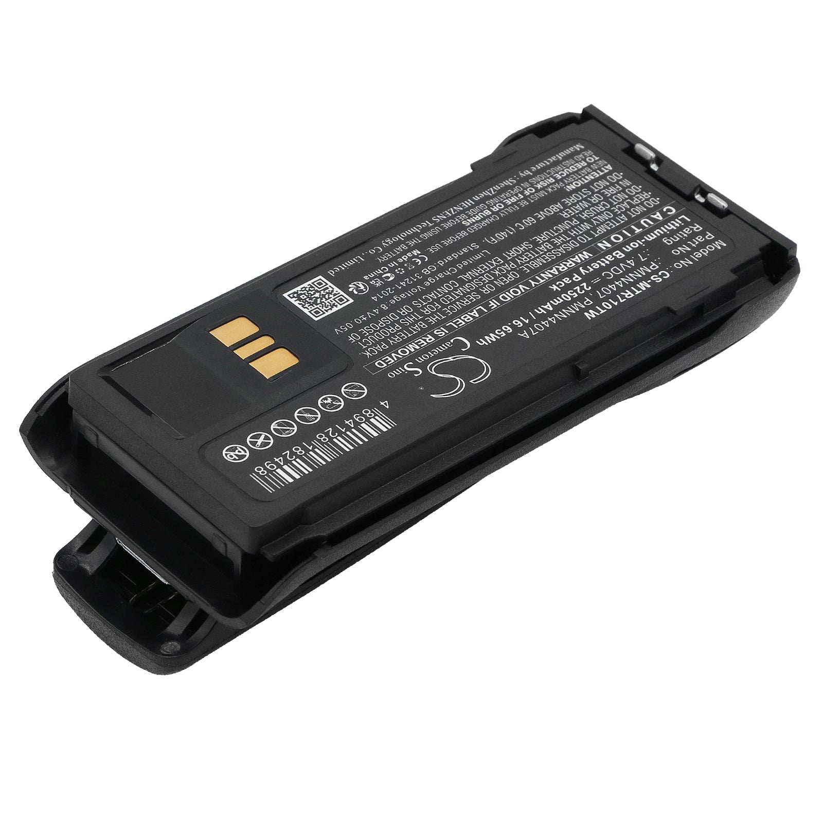 Li-ion, Two-Way Radio Battery fits Motorola R7, R7a, 7.4V, 2250mAh CS-MTR710TW Two-Way Radio Cameron Sino Technology Limited
