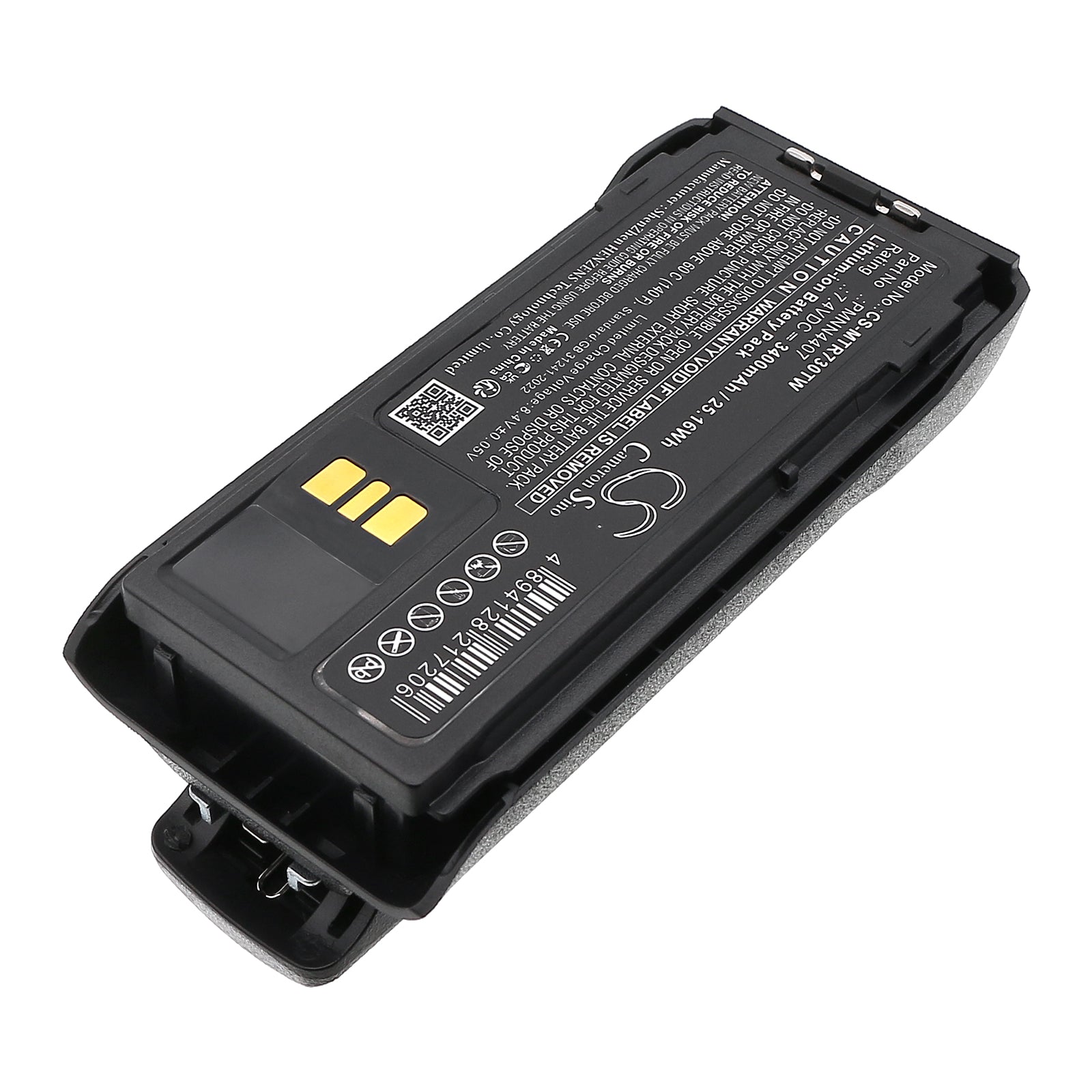 7.4V, Li-ion, 3400mAh, Battery fits Motorola R7, R7A, 25.16Wh Two-Way Radio Cameron Sino Technology Limited