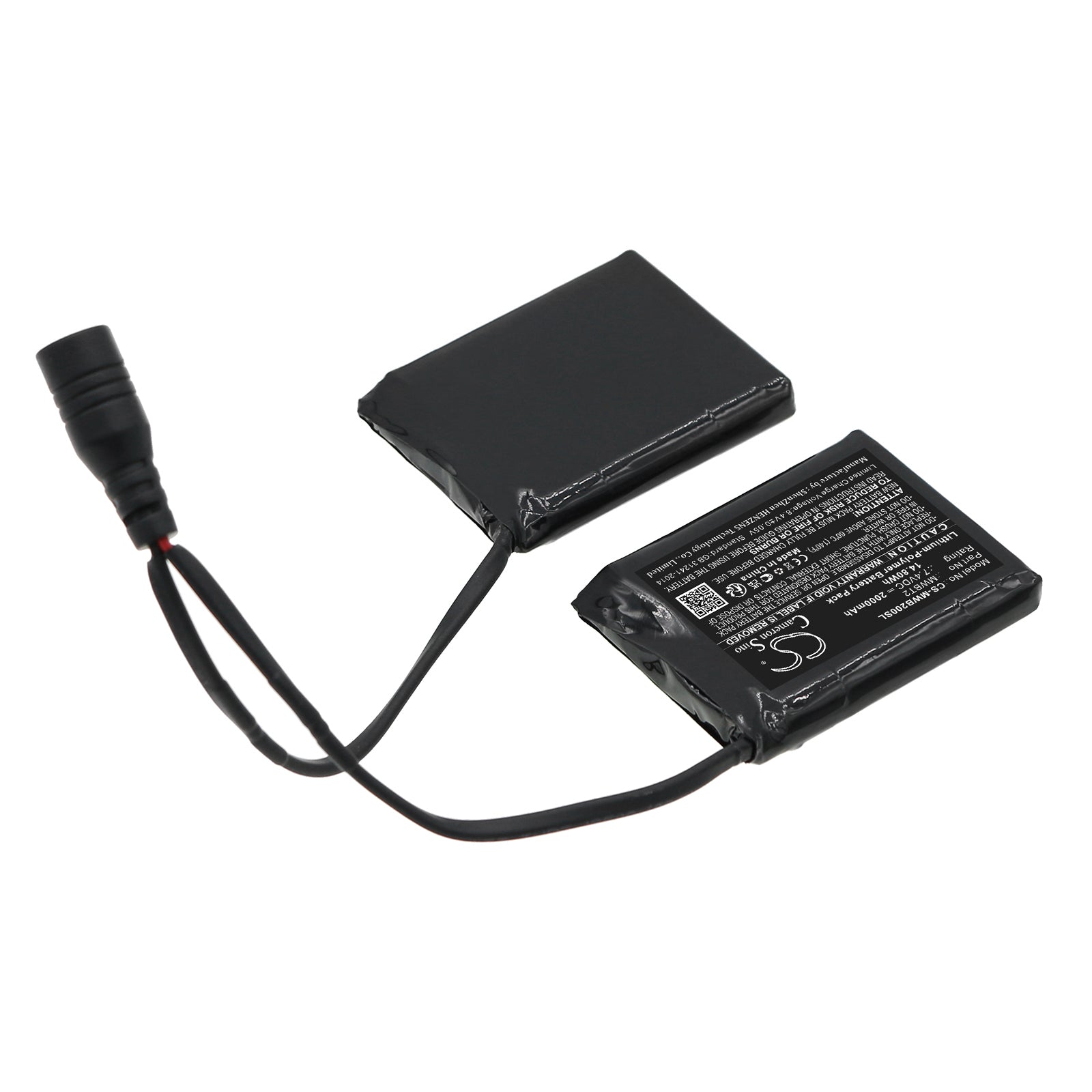 Li-Polymer, Heated Clothes Battery fits Mobile Warming Barra Gloves, Baselayers, 7.4V, 2000mAh Heated Clothes Cameron Sino Technology Limited