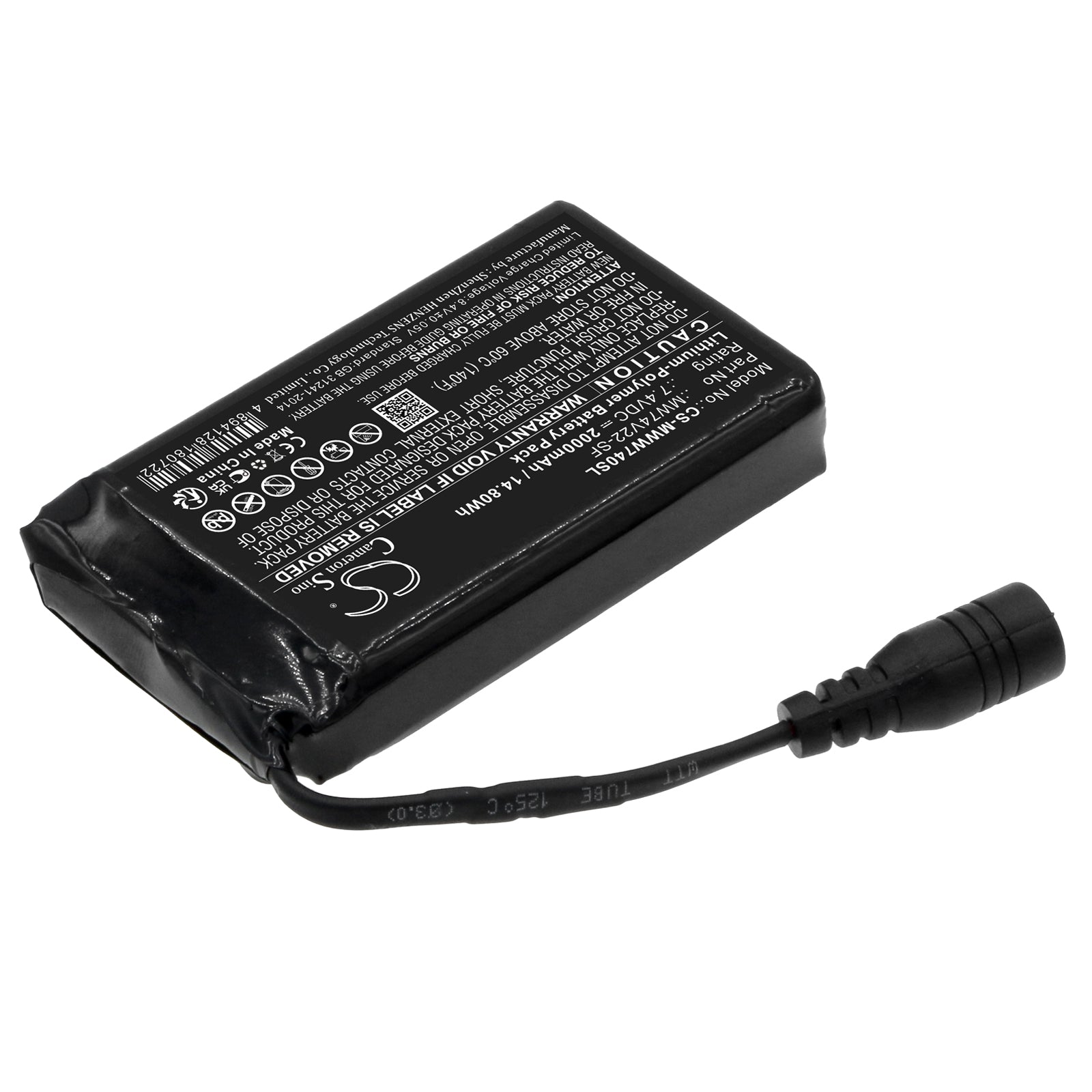 Li-Polymer, Heated Clothes Battery fits Mobile Warming Baselayers, Ion Base Layer Pants, 7.4V, 2000mAh Heated Clothes Cameron Sino Technology Limited