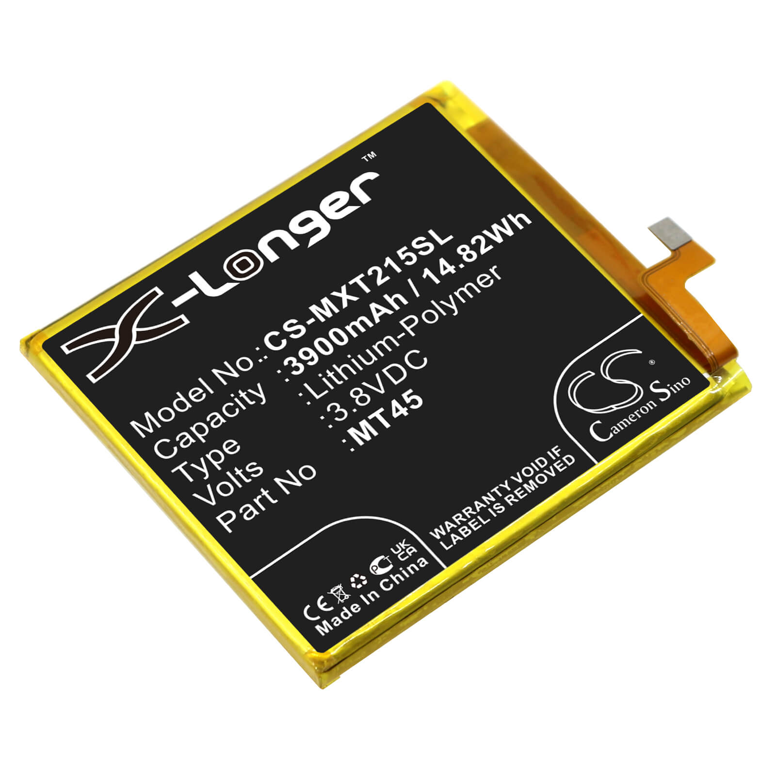 Li-Polymer Battery fits Motorola, Edge 20 Pro, Edge 20 Pro 5g 3.8V, 3900mAh / 14.82Wh Mobile & SmartPhone Cameron Sino Technology Limited