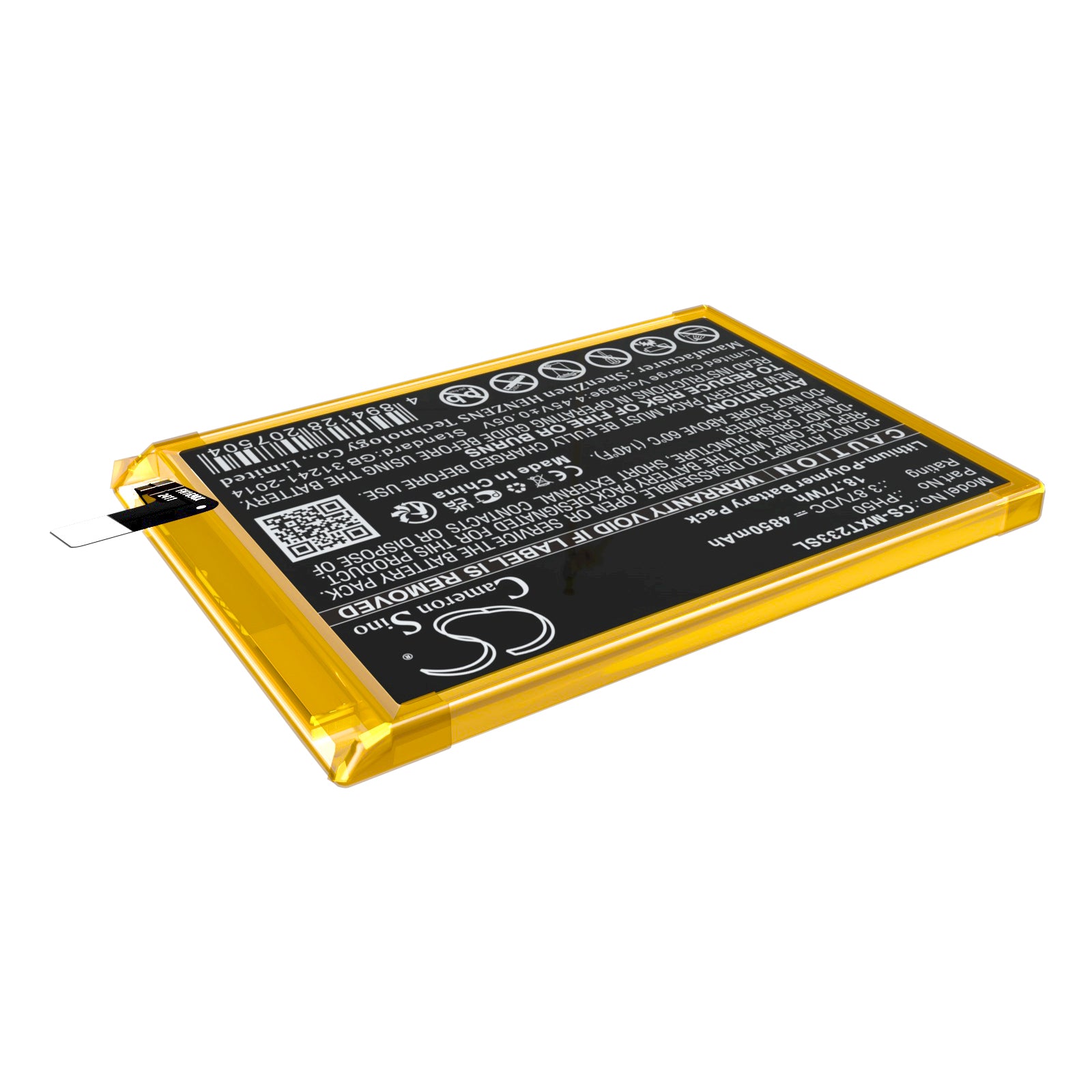 Li-Polymer, Mobile, SmartPhone Battery fits Motorola Moto G23, Xt2333, 3.87V, 4850mAh Mobile & SmartPhone Cameron Sino Technology Limited