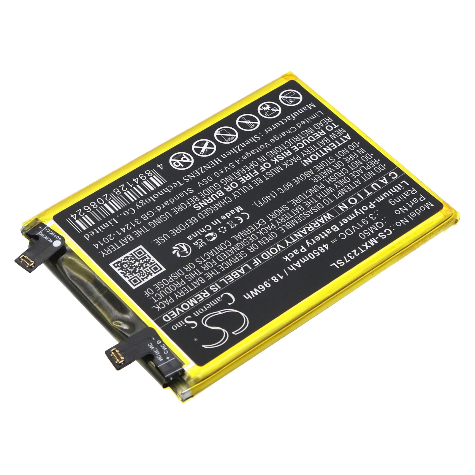 Li-Polymer, Mobile, SmartPhone Battery fits Motorola Edge 40 Neo, Xt2307-1, 3.91V, 4850mAh Mobile & SmartPhone Cameron Sino Technology Limited