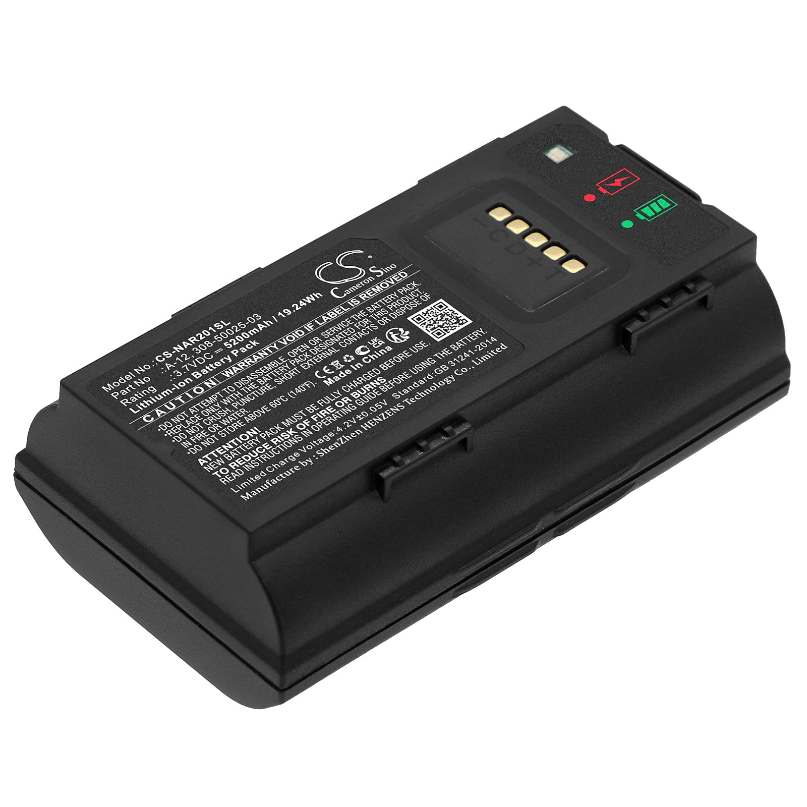 Li-ion, Home Security Camera Battery fits Arlo Avd2001, Essential Smart Wired Video Do, 3.7V, 5200mAh Home Security Camera Cameron Sino Technology Limited