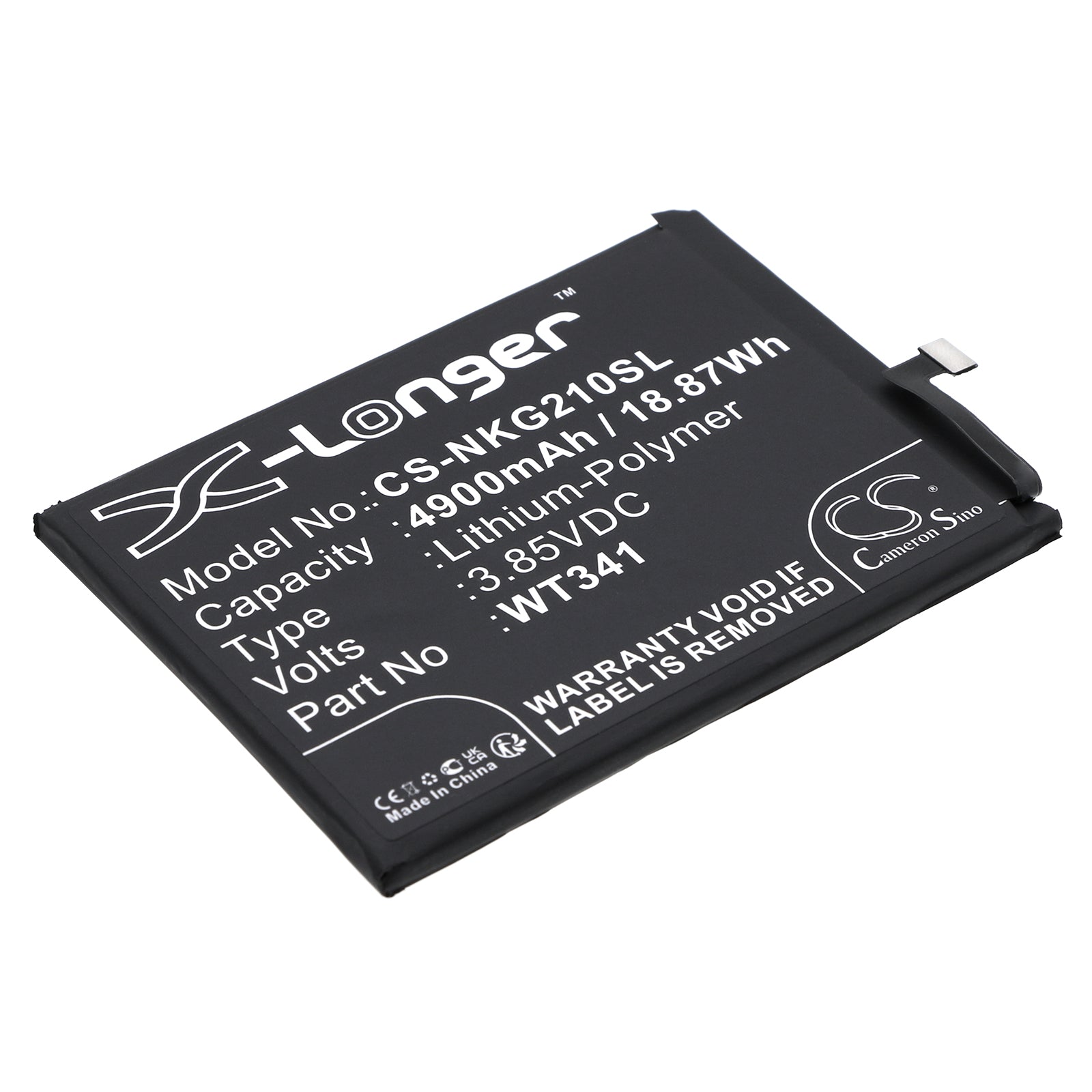 Li-Polymer, Mobile, SmartPhone Battery fits Nokia G21, G21 2022, 3.85V, 4900mAh Mobile, SmartPhone Cameron Sino Technology Limited