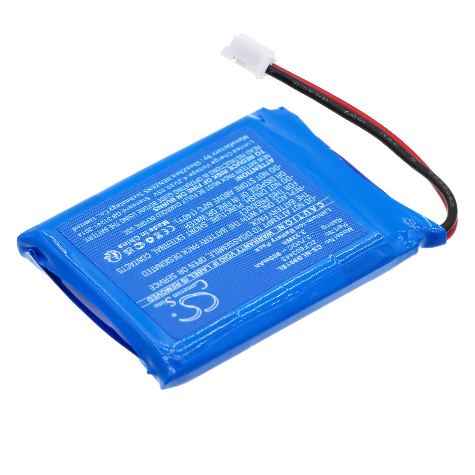 Li-ion, Wireless Headset Battery fits Nolan N-com 901 X, N-com 901x, 3.7V, 900mAh Wireless Headset Cameron Sino Technology Limited