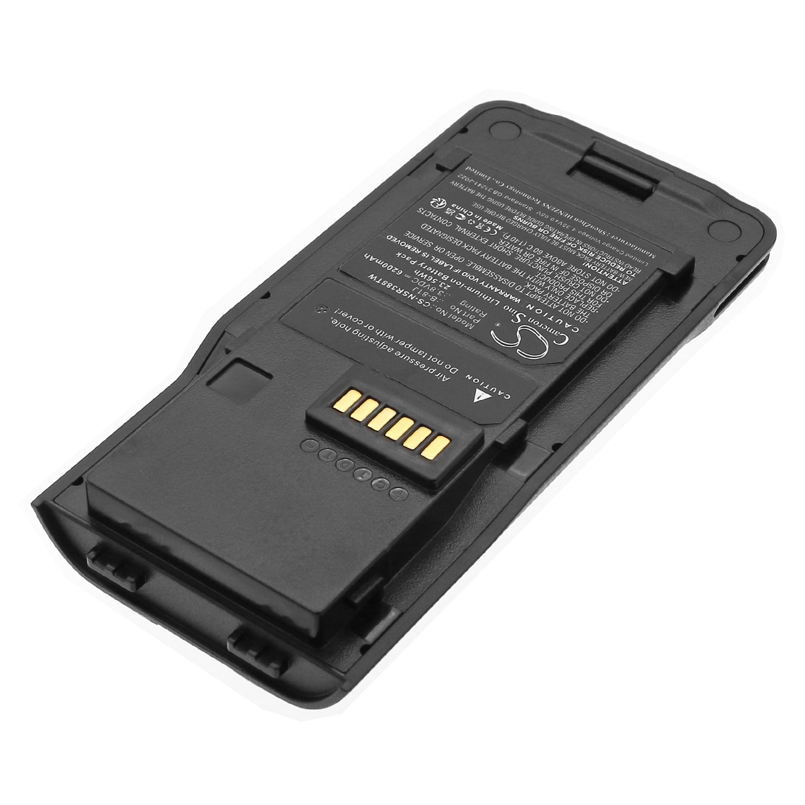 3.8V, Li-ion, 6200mAh, Battery fits Inrico S380, 23.56Wh Two-Way Radio Cameron Sino Technology Limited